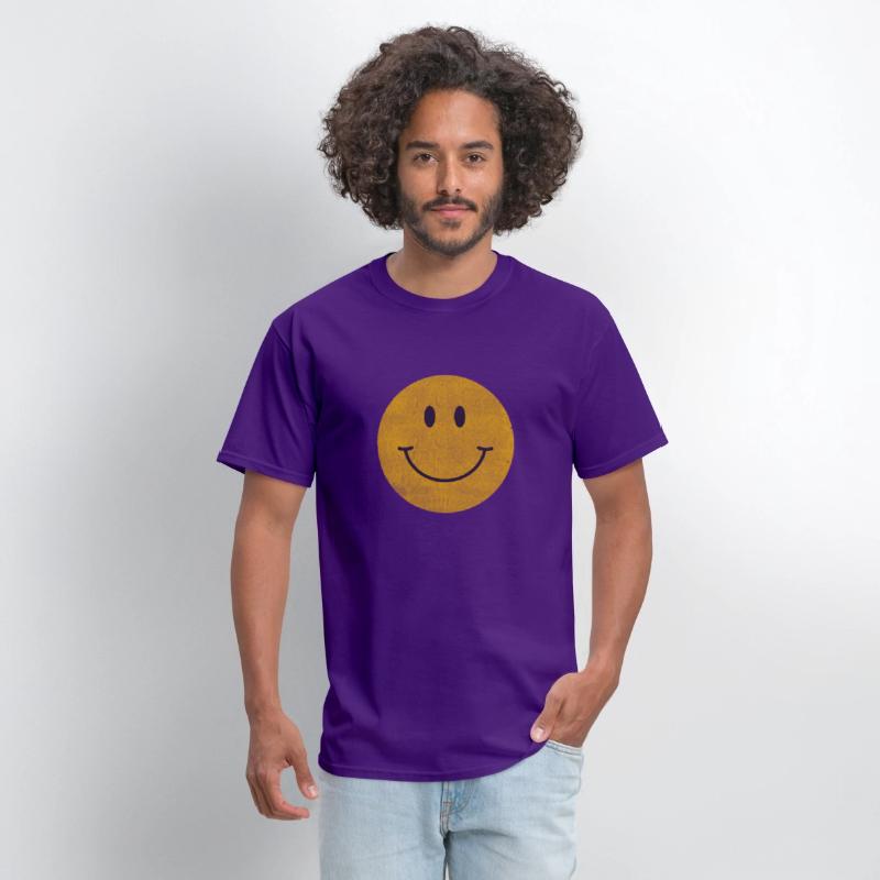 Yellow Smile Happy Face 70S Aesthetic Print