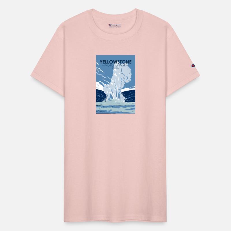 Yellowstone National Park Old Faithful Vintage