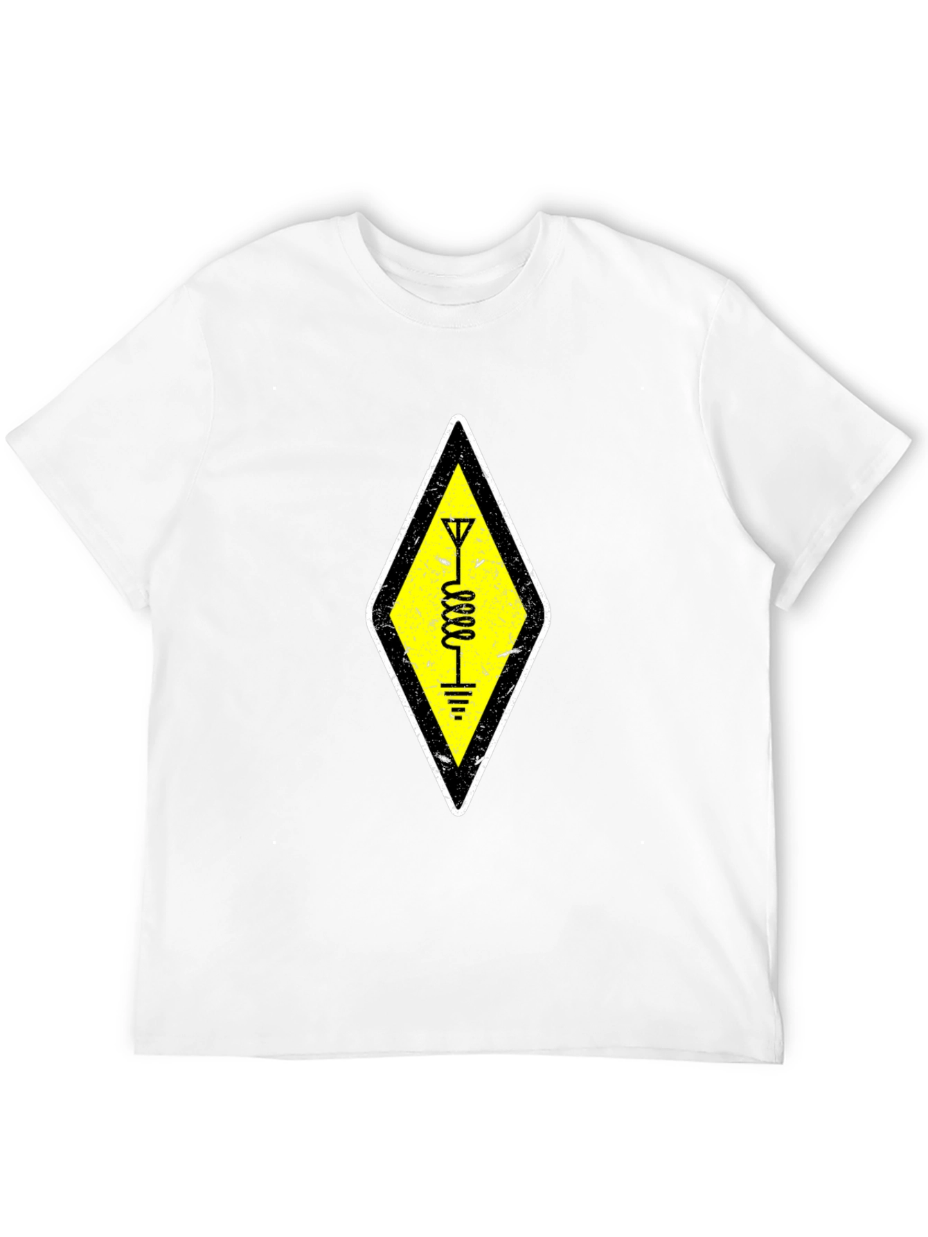 Ham Radio Operator Symbol Black T-Shirt