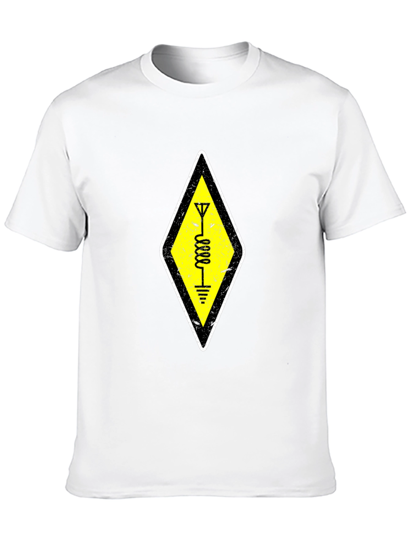 Ham Radio Operator Symbol Black T-Shirt
