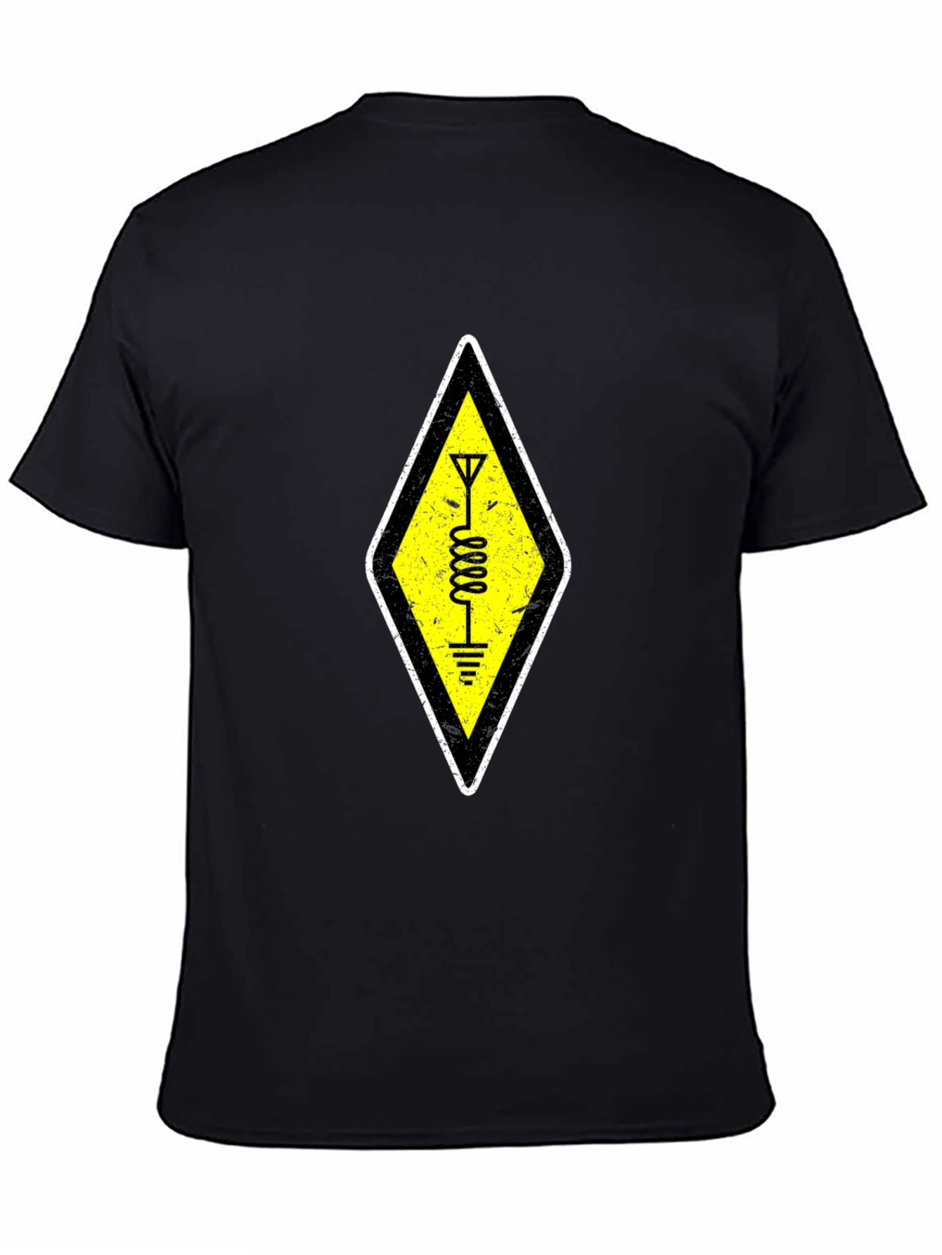Ham Radio Operator Symbol Black T-Shirt