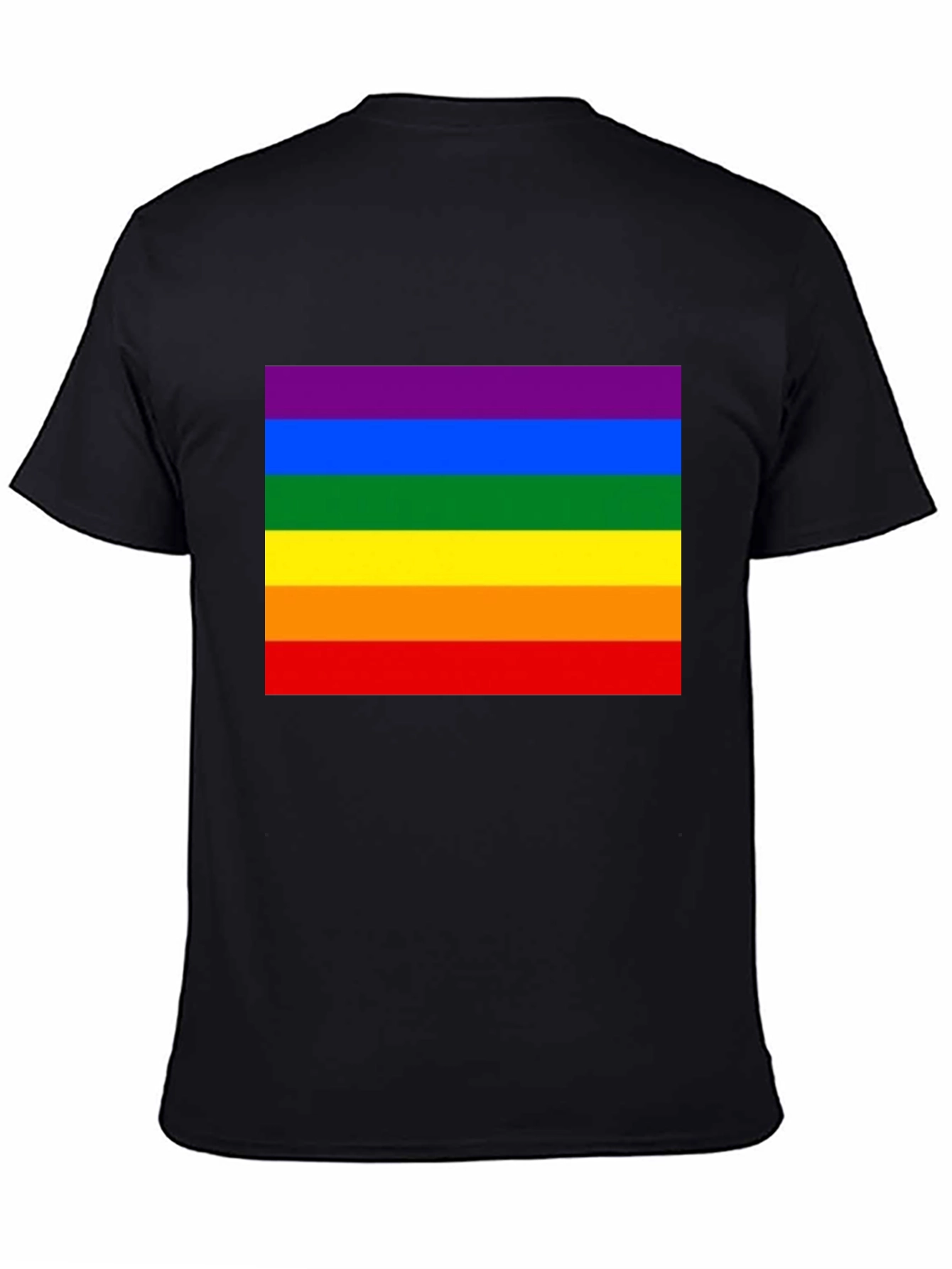 Rainbow Pride T-Shirt - Black Crew Neck Tee