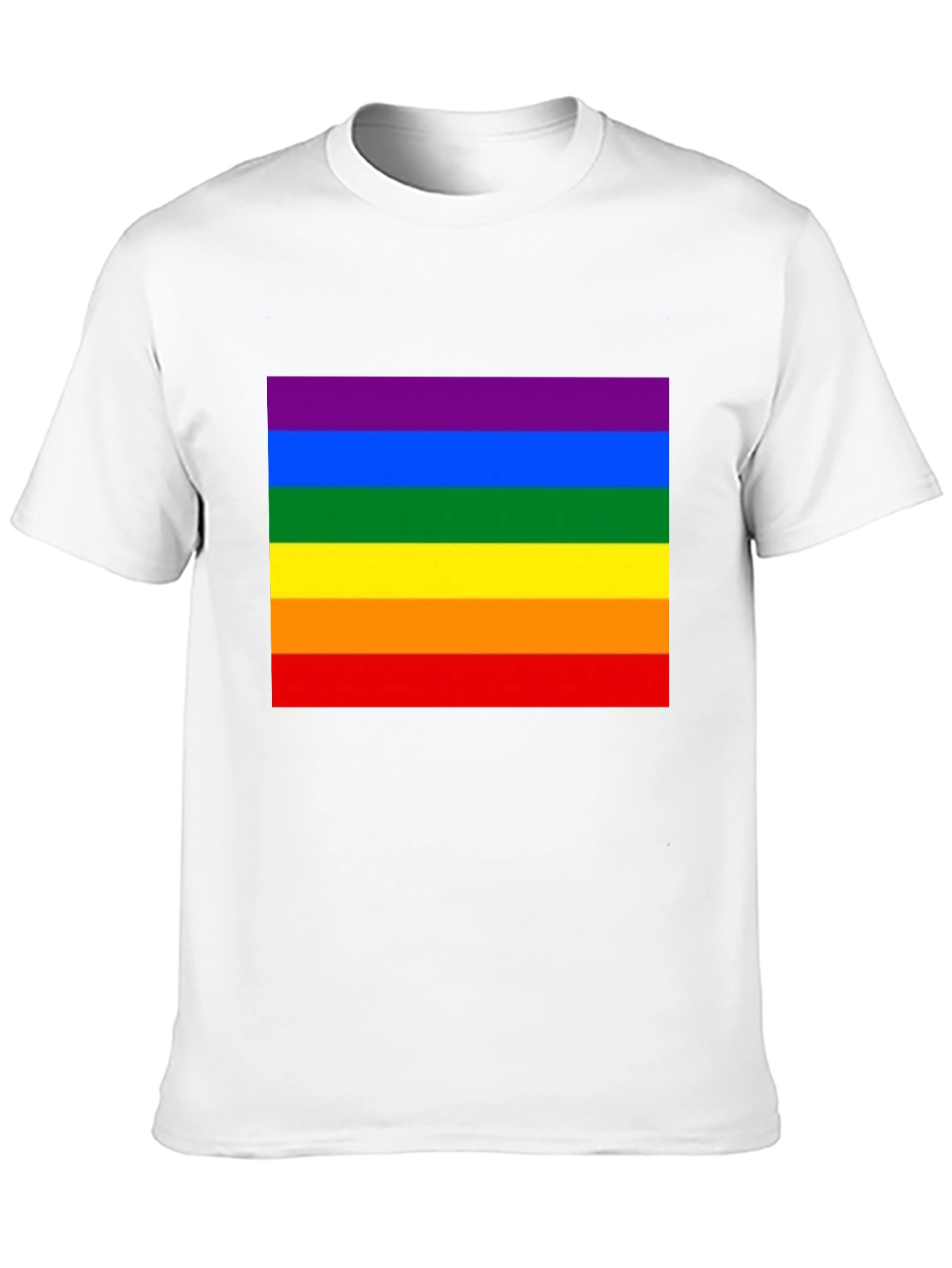 Rainbow Pride T-Shirt - Black Crew Neck Tee