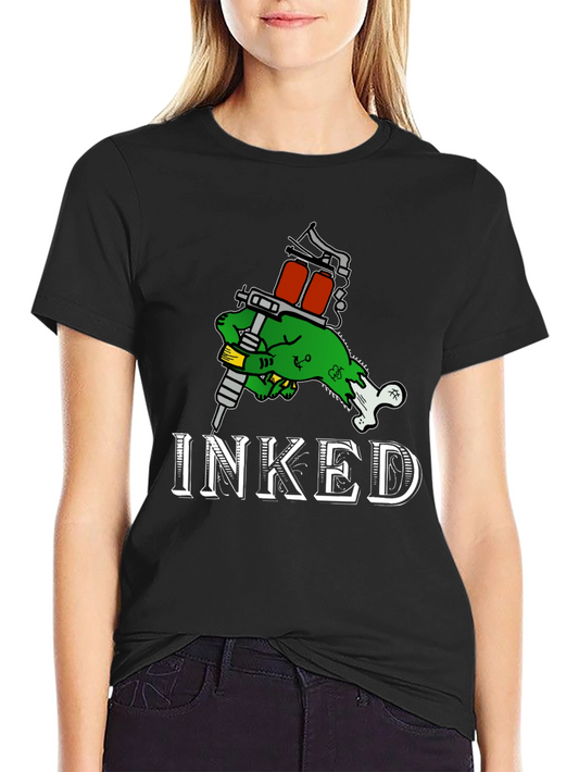 Inked Zombie Hand Tattoo T-Shirt - Black