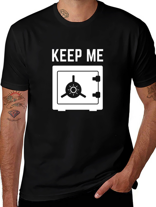 Keep Me Safe T-Shirt - Black Cotton Tee