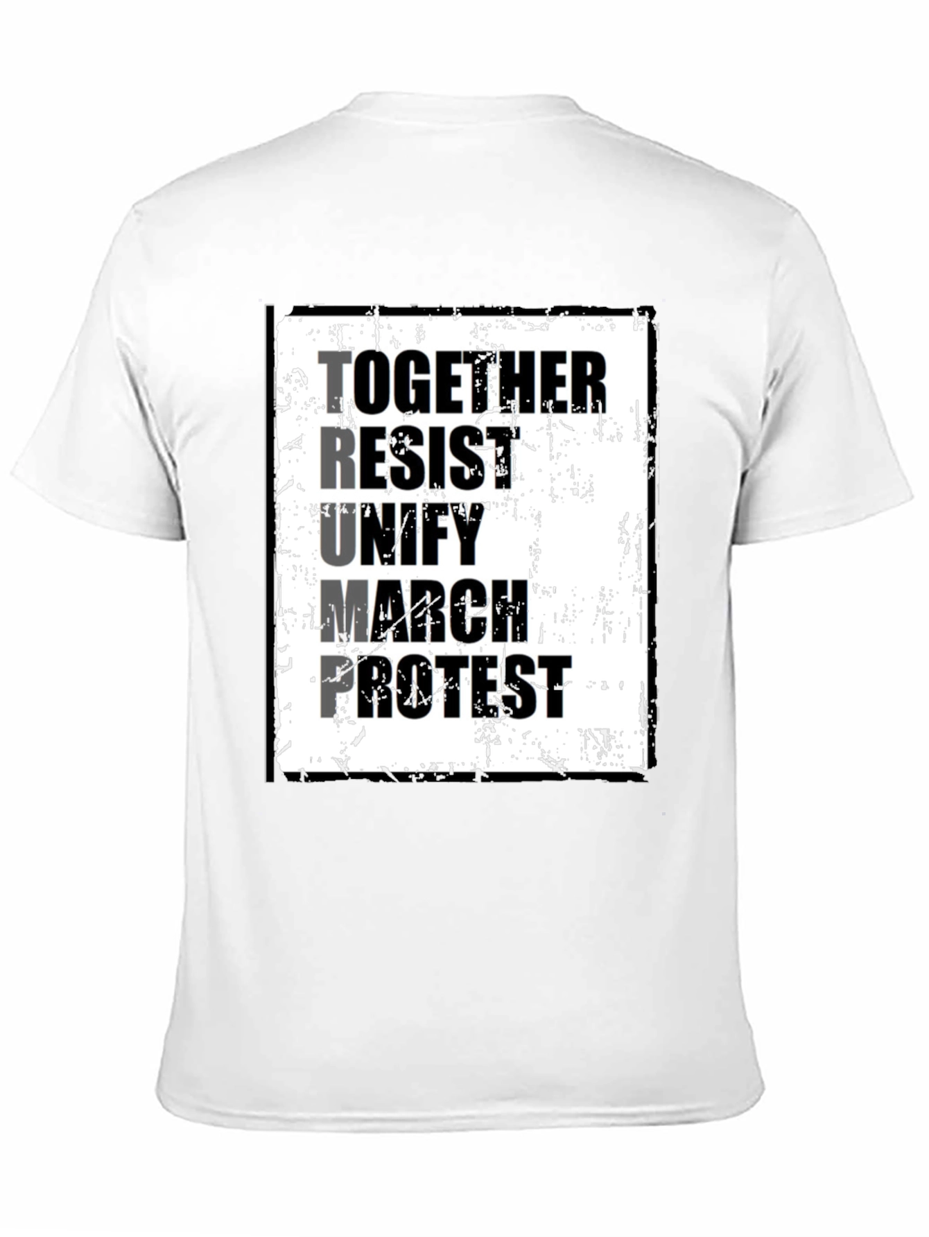 Political Statement T-Shirt: Together Resist Trump