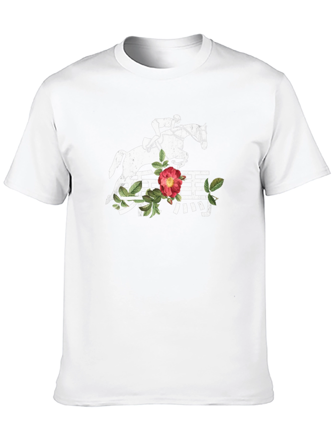 Equestrian Floral Graphic T-Shirt