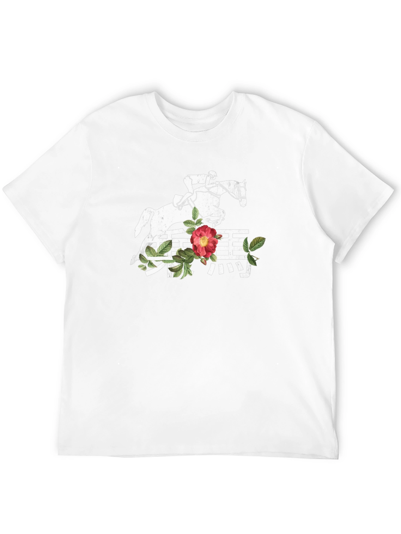Equestrian Floral Graphic T-Shirt