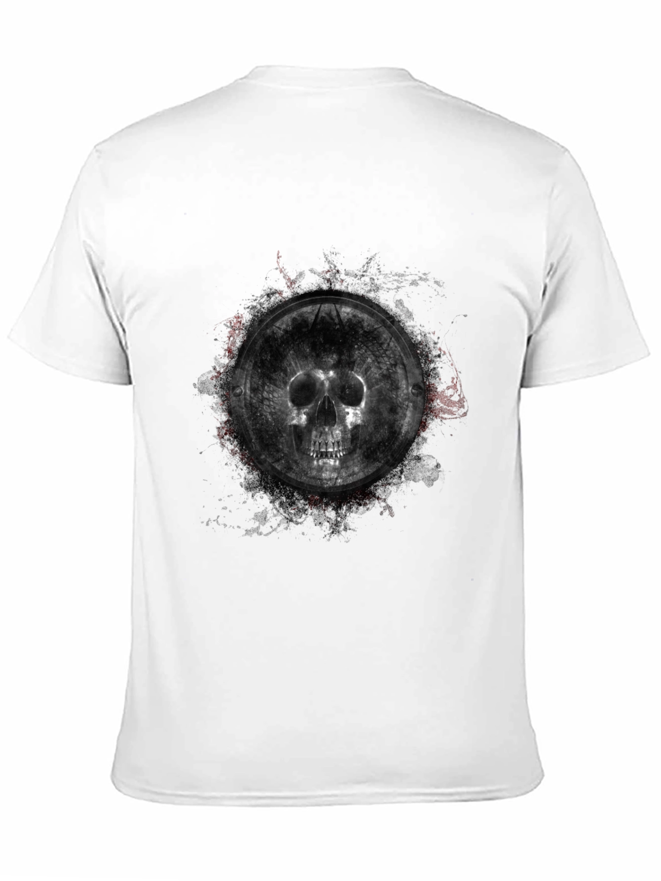Skull Shield Graphic Black T-Shirt