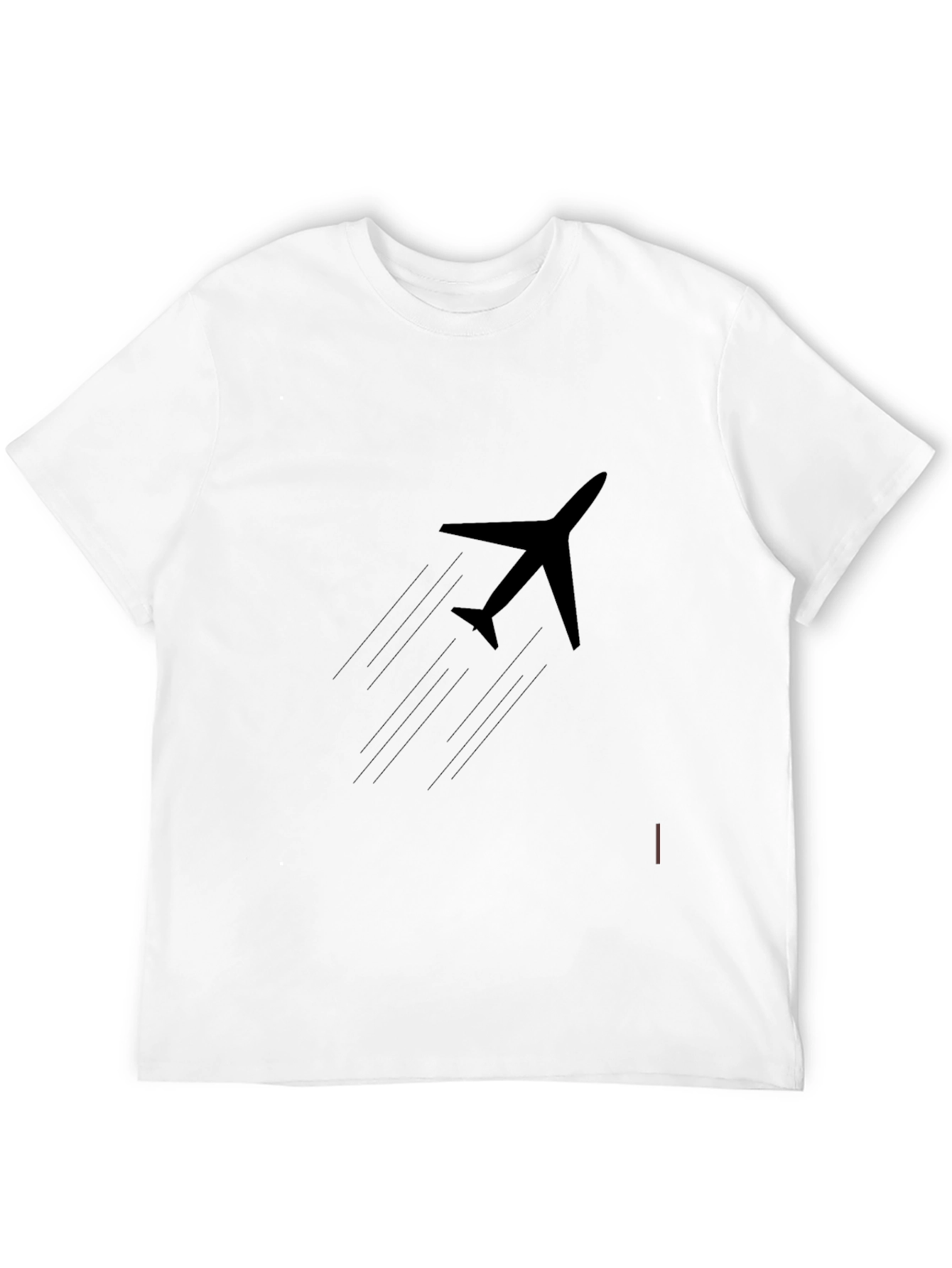 Black Airplane Graphic Tee - Fly in Style