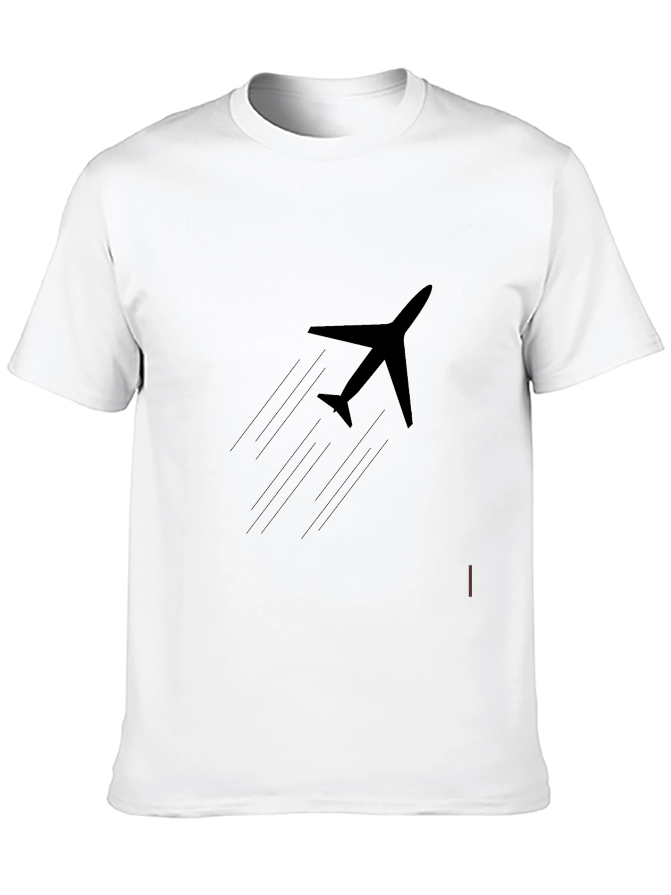 Black Airplane Graphic Tee - Fly in Style