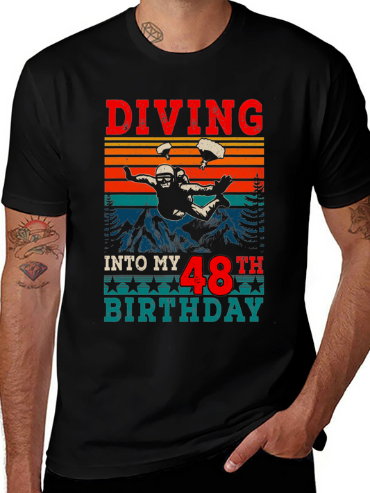 Diving Into My 48th Birthday T-Shirt