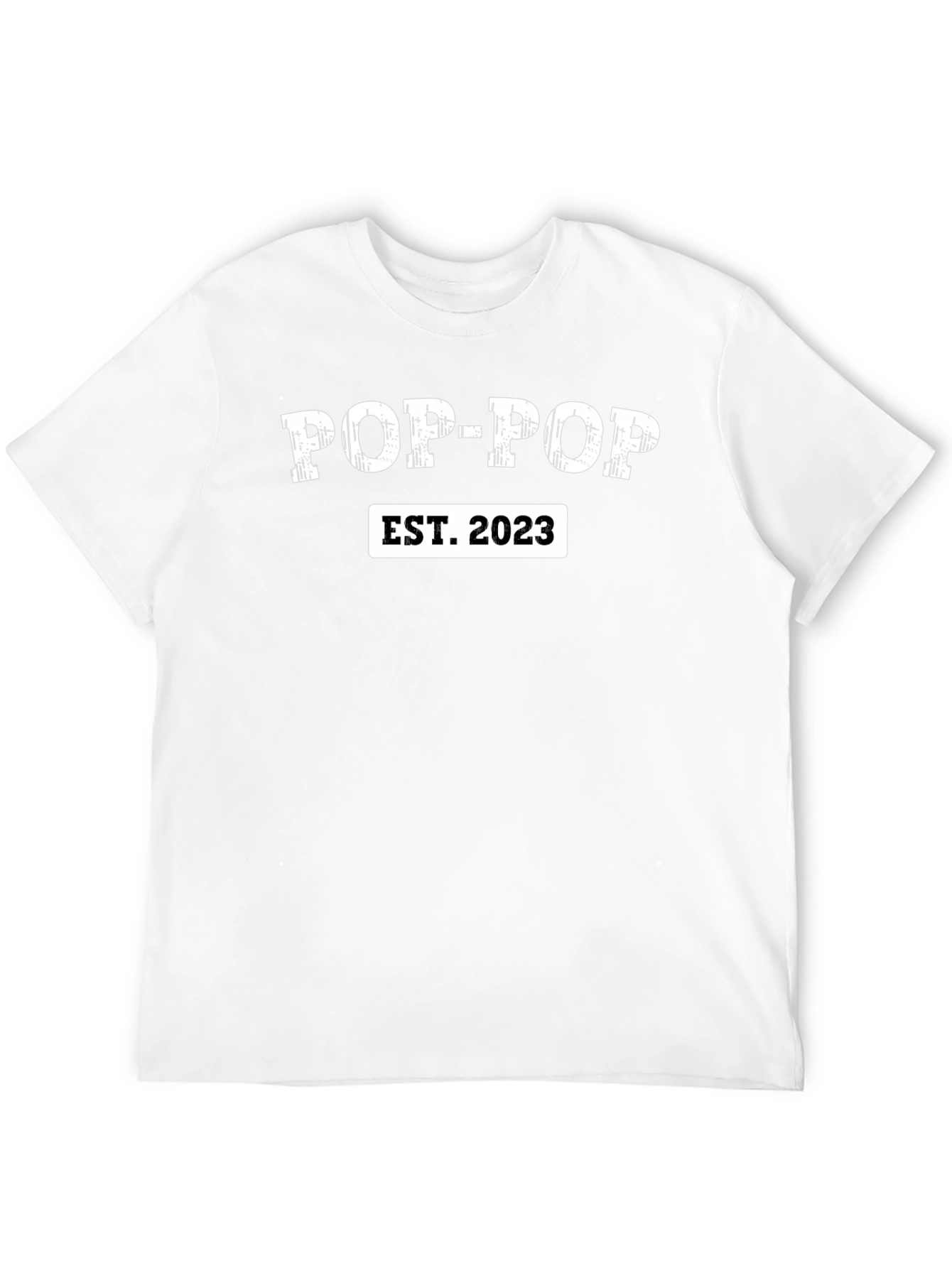 Pop-Pop Est. 2023 Black T-Shirt