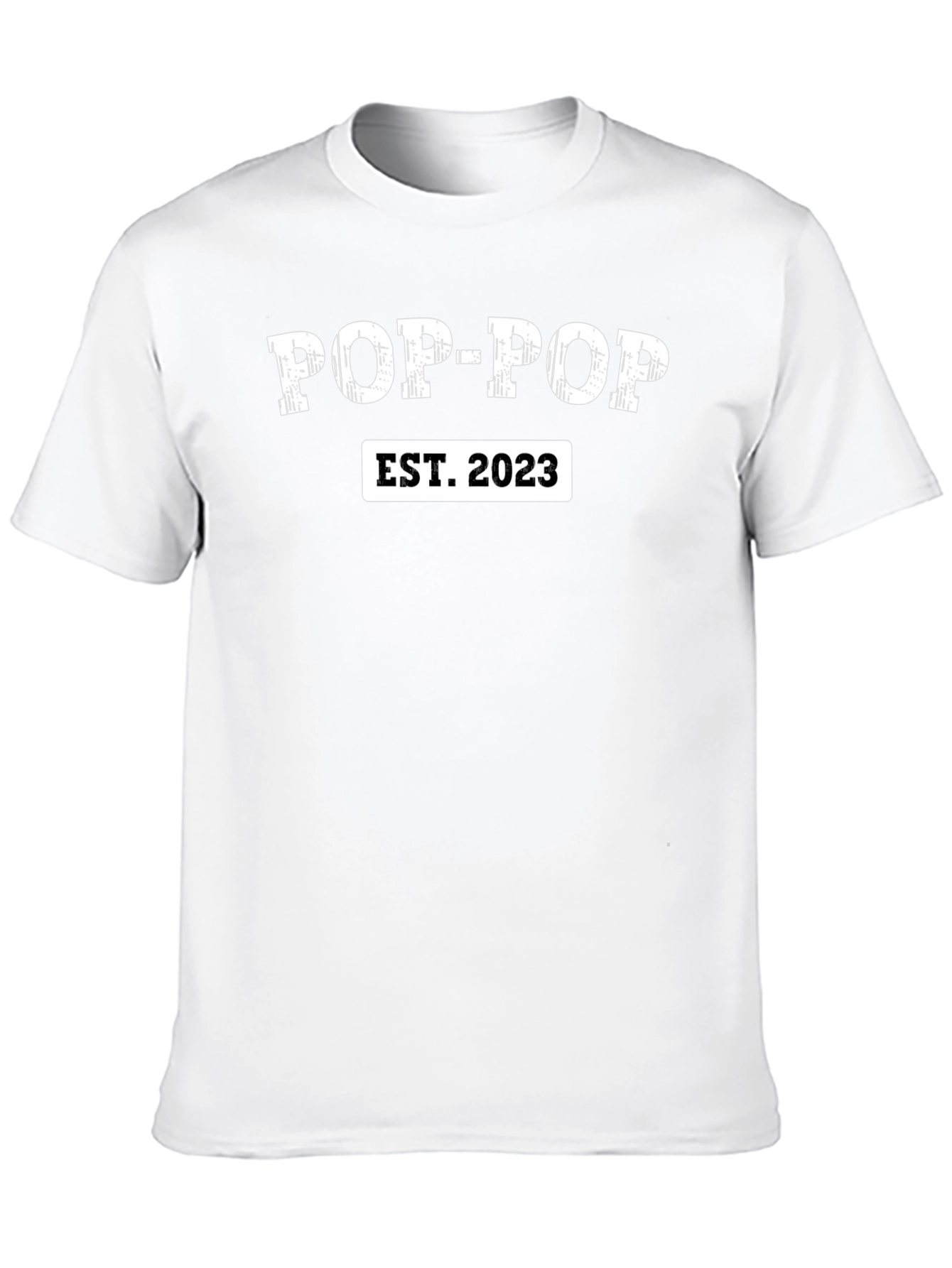 Pop-Pop Est. 2023 Black T-Shirt