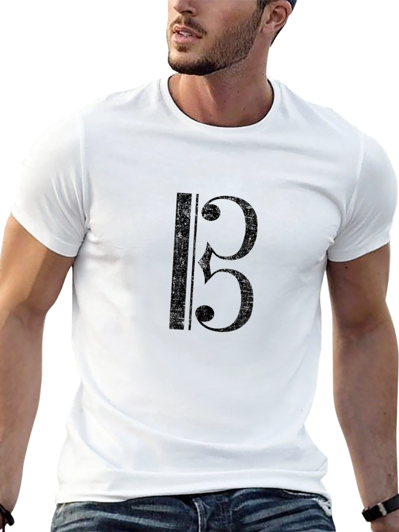 Bass Clef T-Shirt - Music Lover Tee