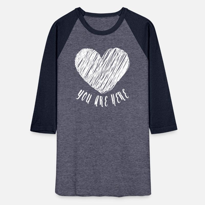 You Are Here Heart Doodle Love Note Scribble white