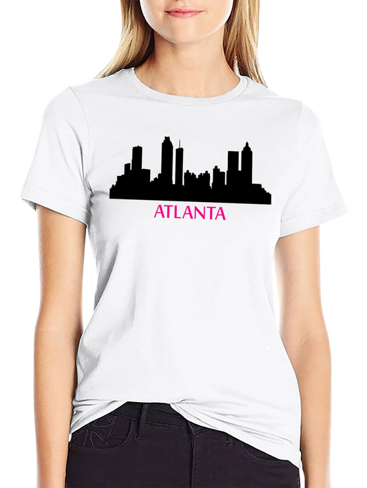 Atlanta Skyline Graphic T-Shirt - Black