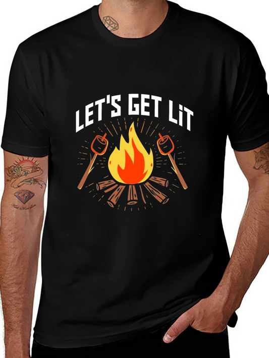 Lets Get Lit Campfire T-Shirt