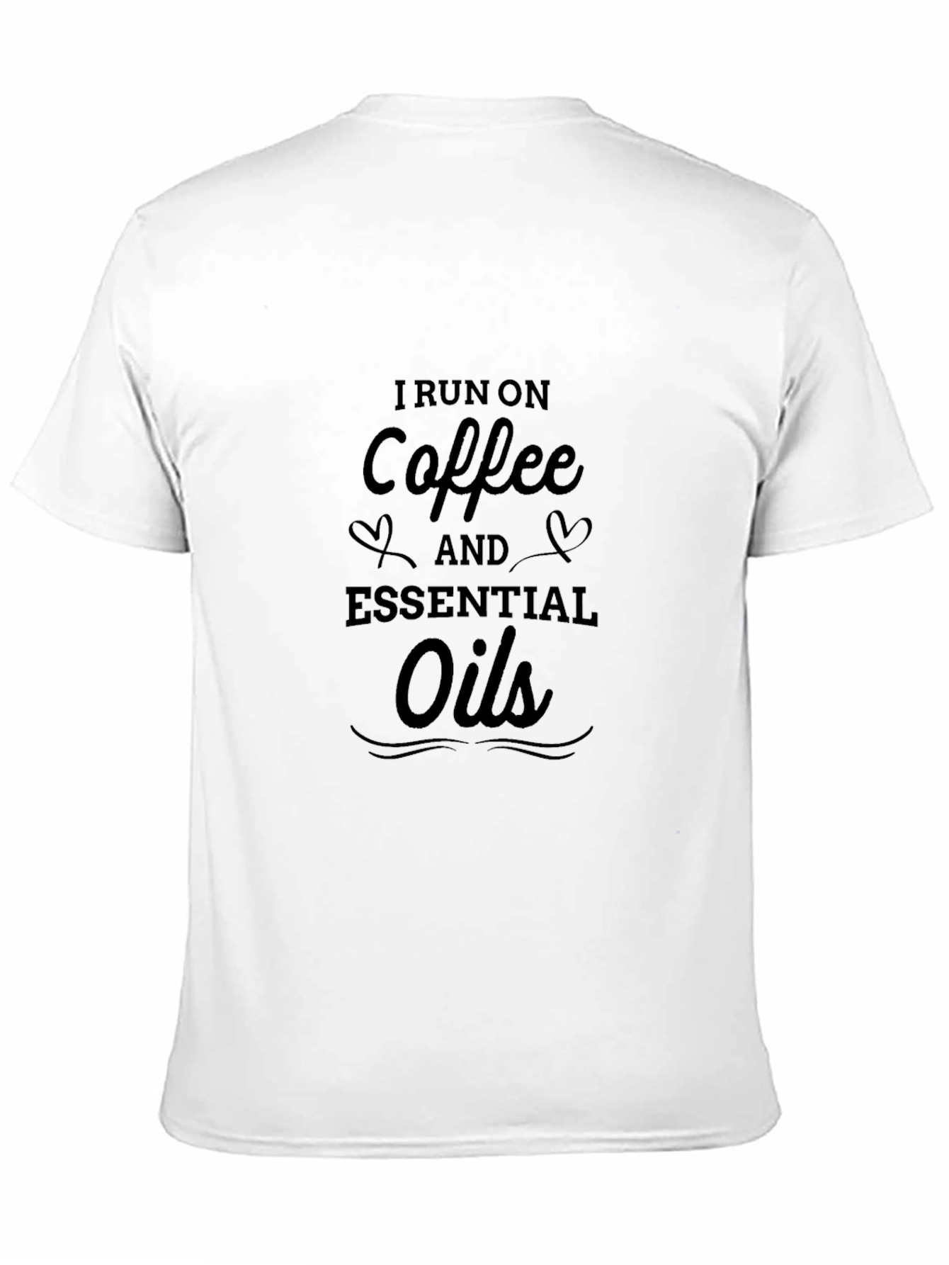 Coffee & Essential Oils Graphic Tee - Black