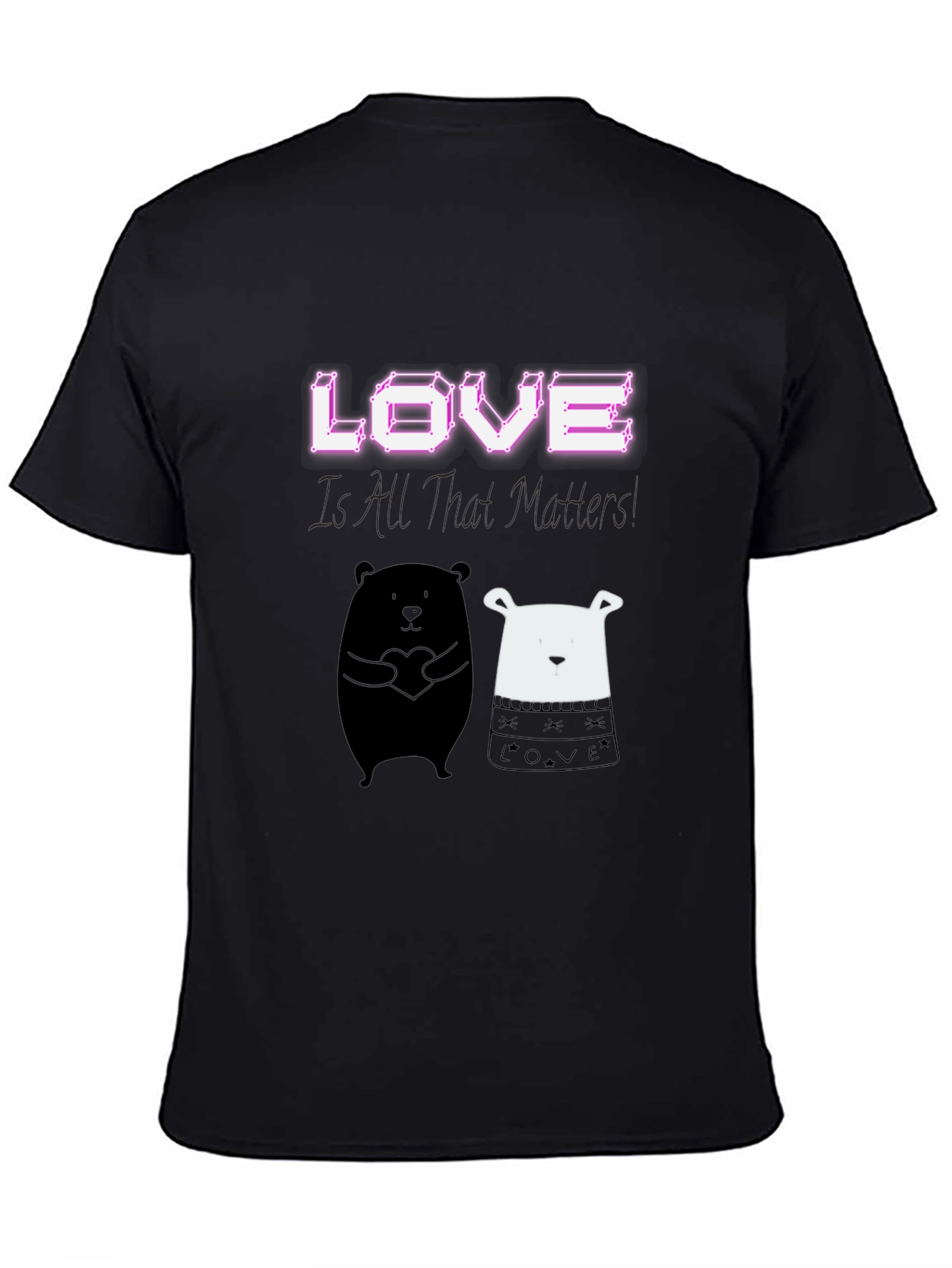 Love Matters Graphic Tee: Black