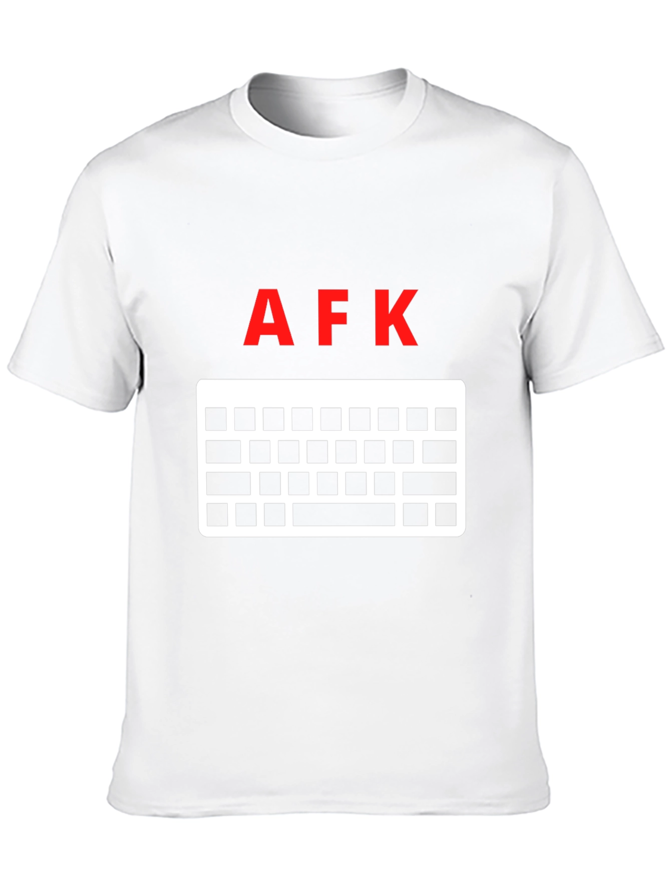 AFK Keyboard Gamer T-Shirt - Black Cotton Tee