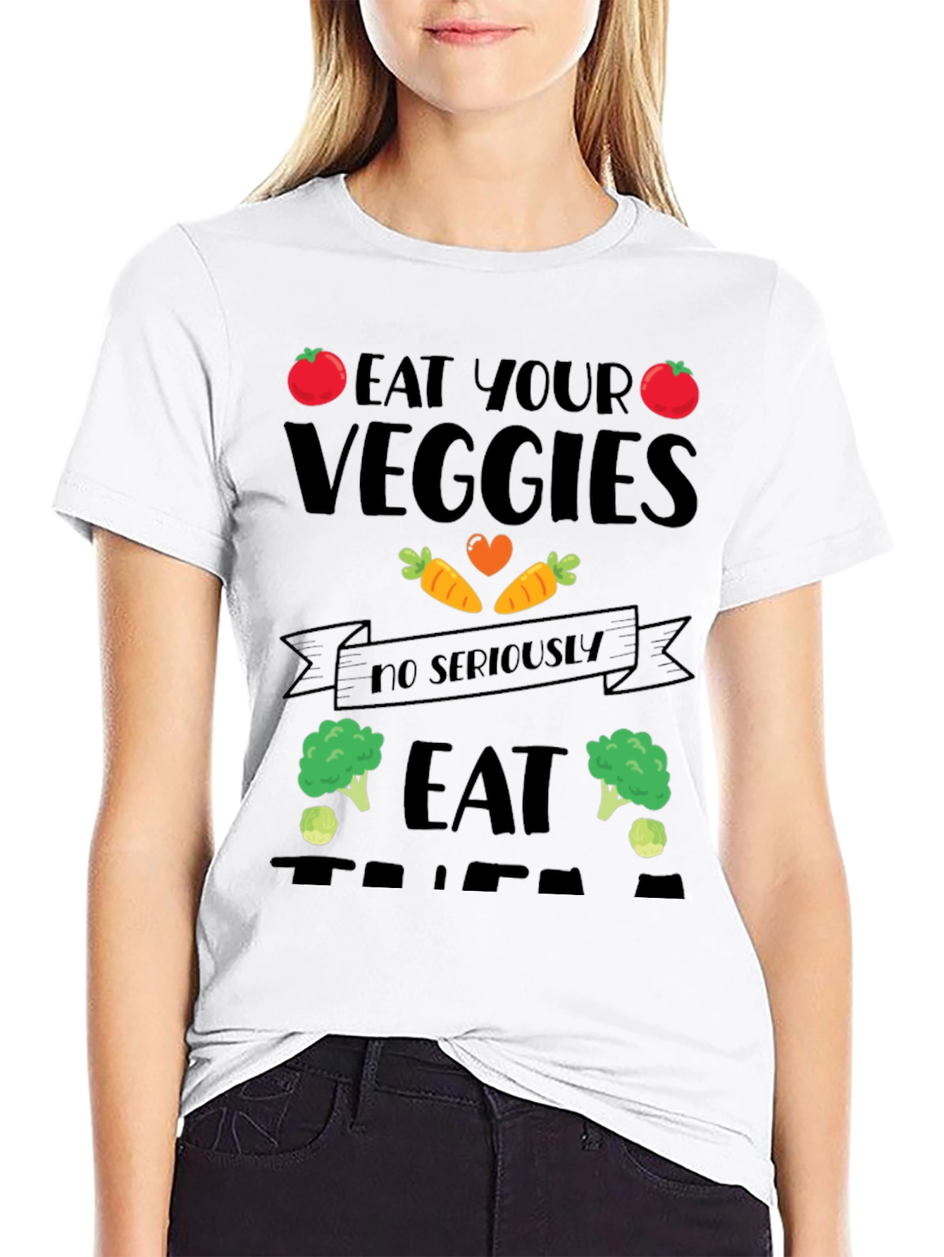 Eat Your Veggies Graphic T-Shirt