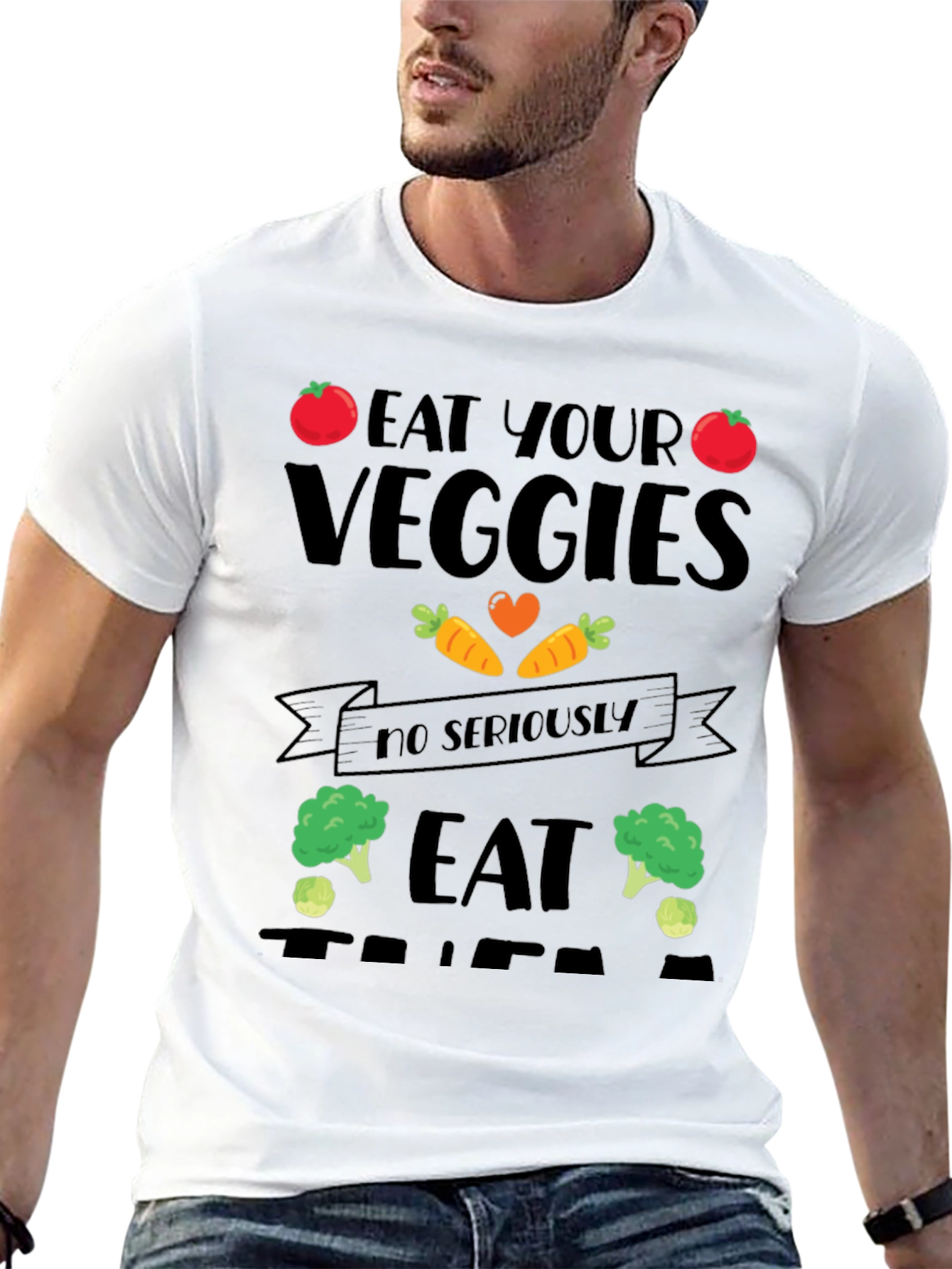Eat Your Veggies Graphic T-Shirt