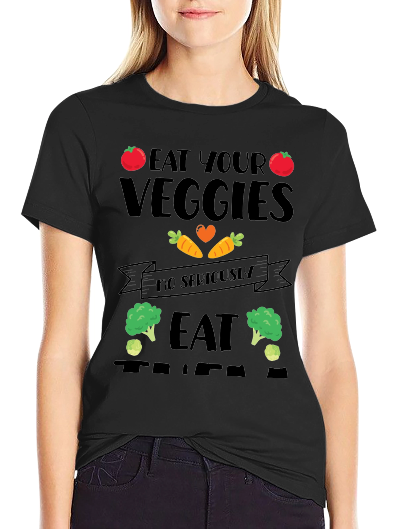 Eat Your Veggies Graphic T-Shirt