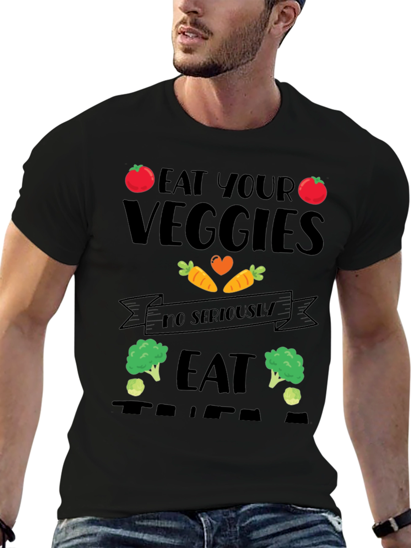 Eat Your Veggies Graphic T-Shirt
