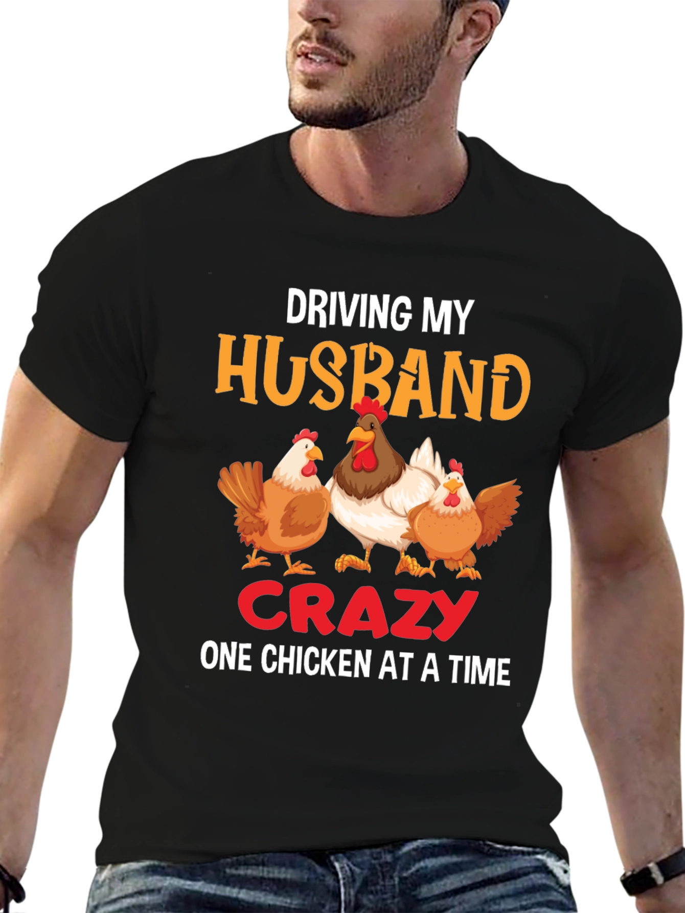 Driving My Husband Crazy Chicken Graphic Tee