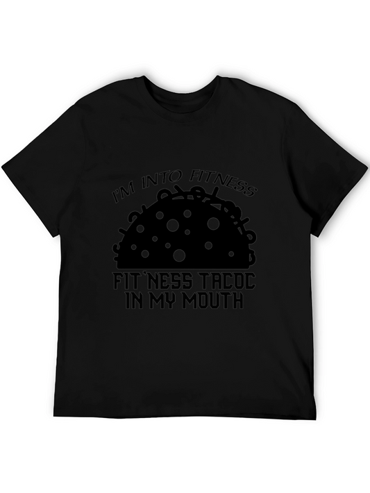 Fitness Taco Graphic T-Shirt - Im Into Fitness Tee
