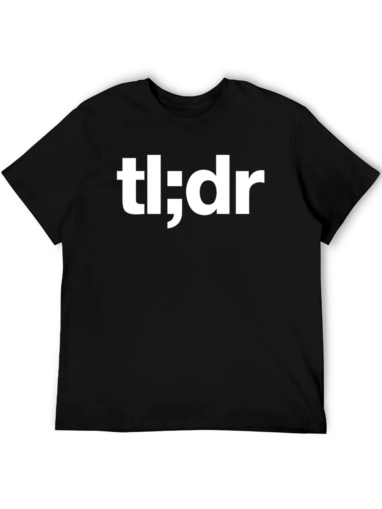 TL;DR Black T-Shirt - Too Long; Didnt Read Tee