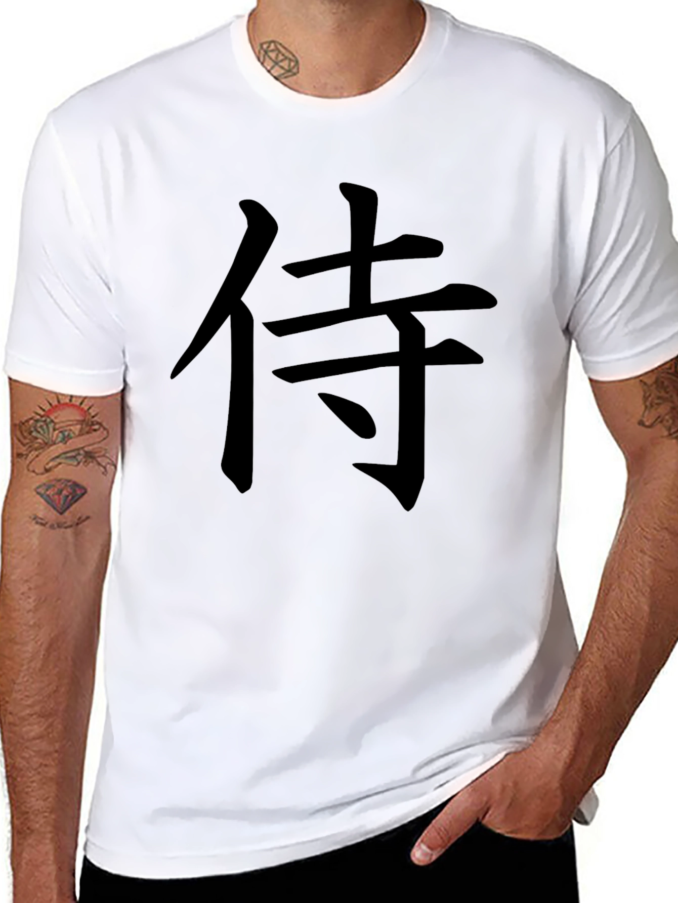 Samurai Graphic Black T-Shirt