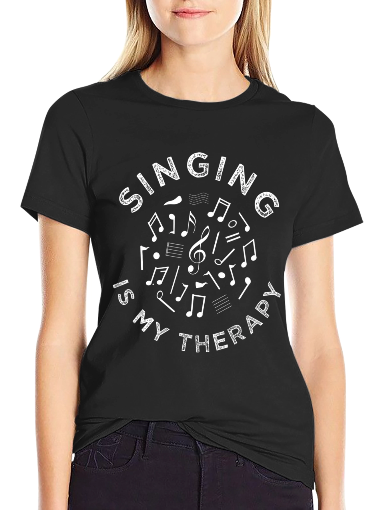 Singing is My Therapy T-Shirt - Music Lover Tee