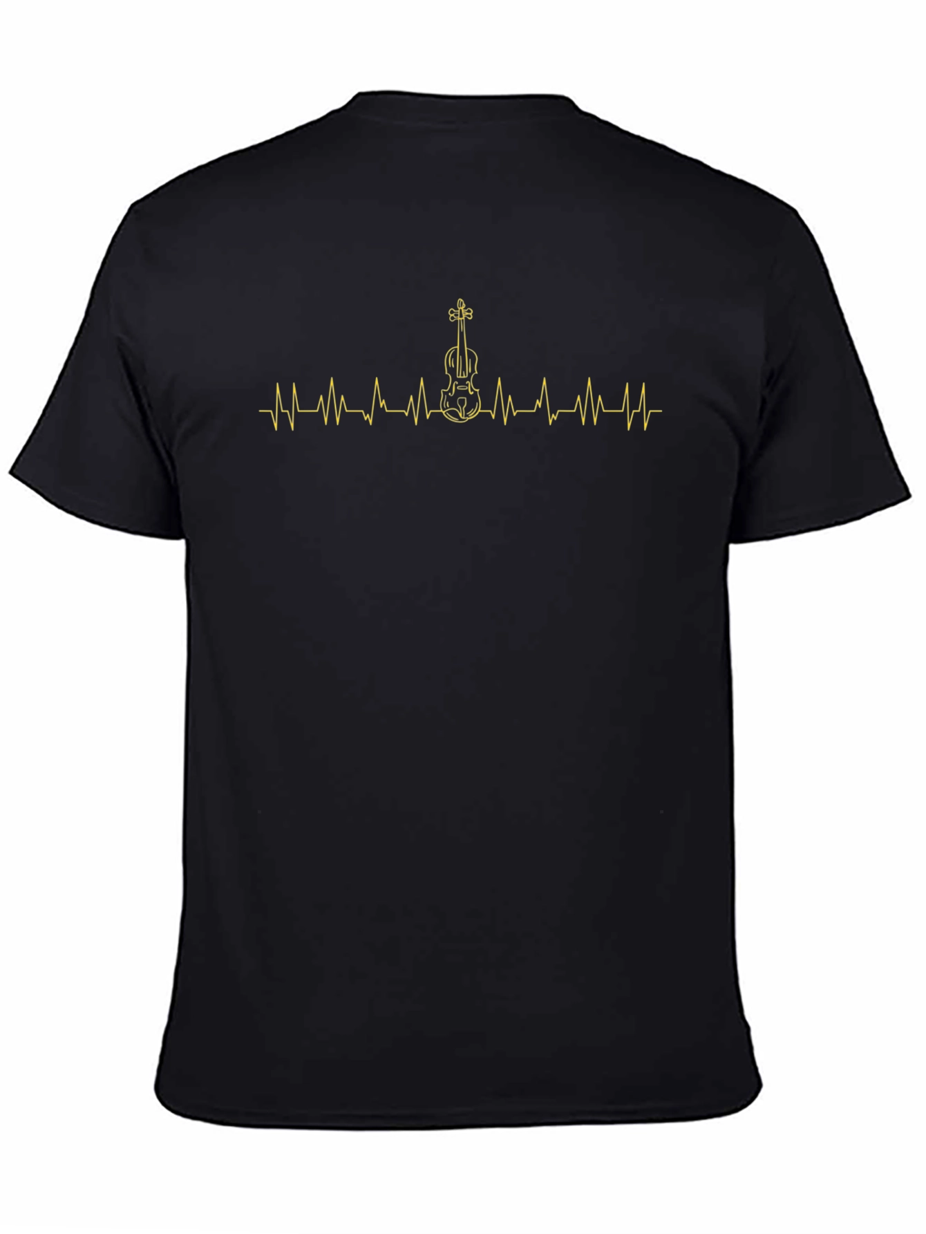Violin Heartbeat Graphic Tee - Musician T-Shirt