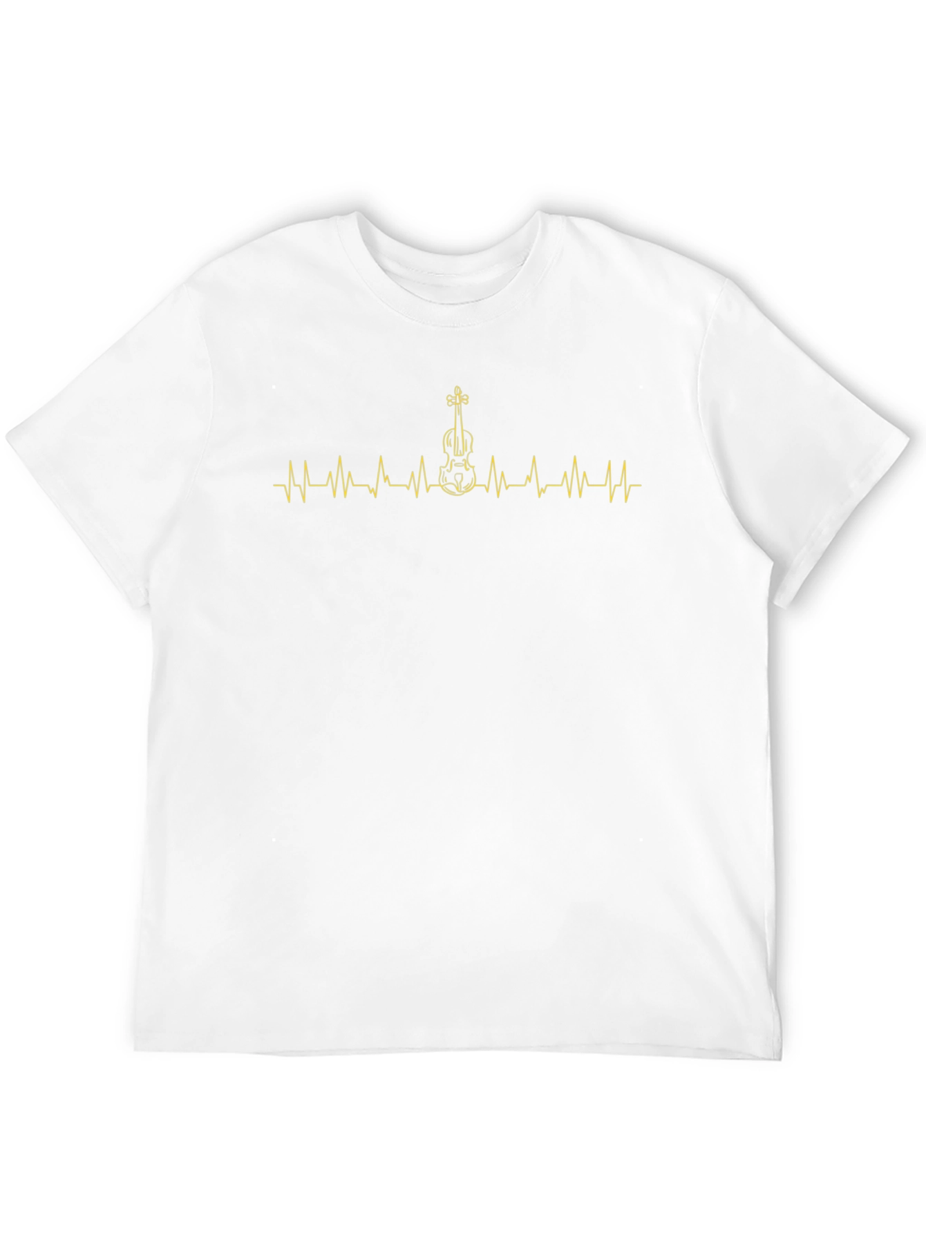 Violin Heartbeat Graphic Tee - Musician T-Shirt