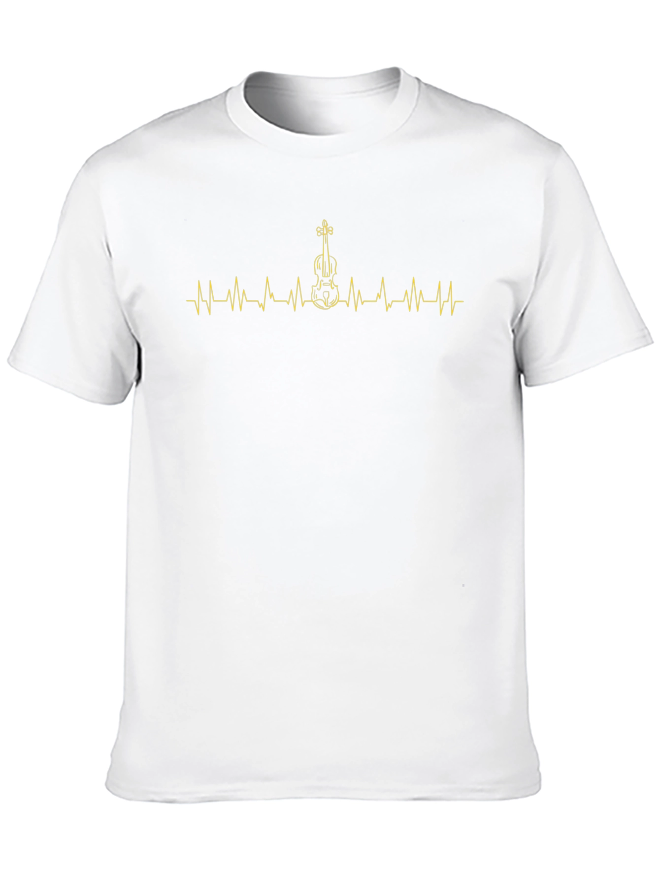 Violin Heartbeat Graphic Tee - Musician T-Shirt
