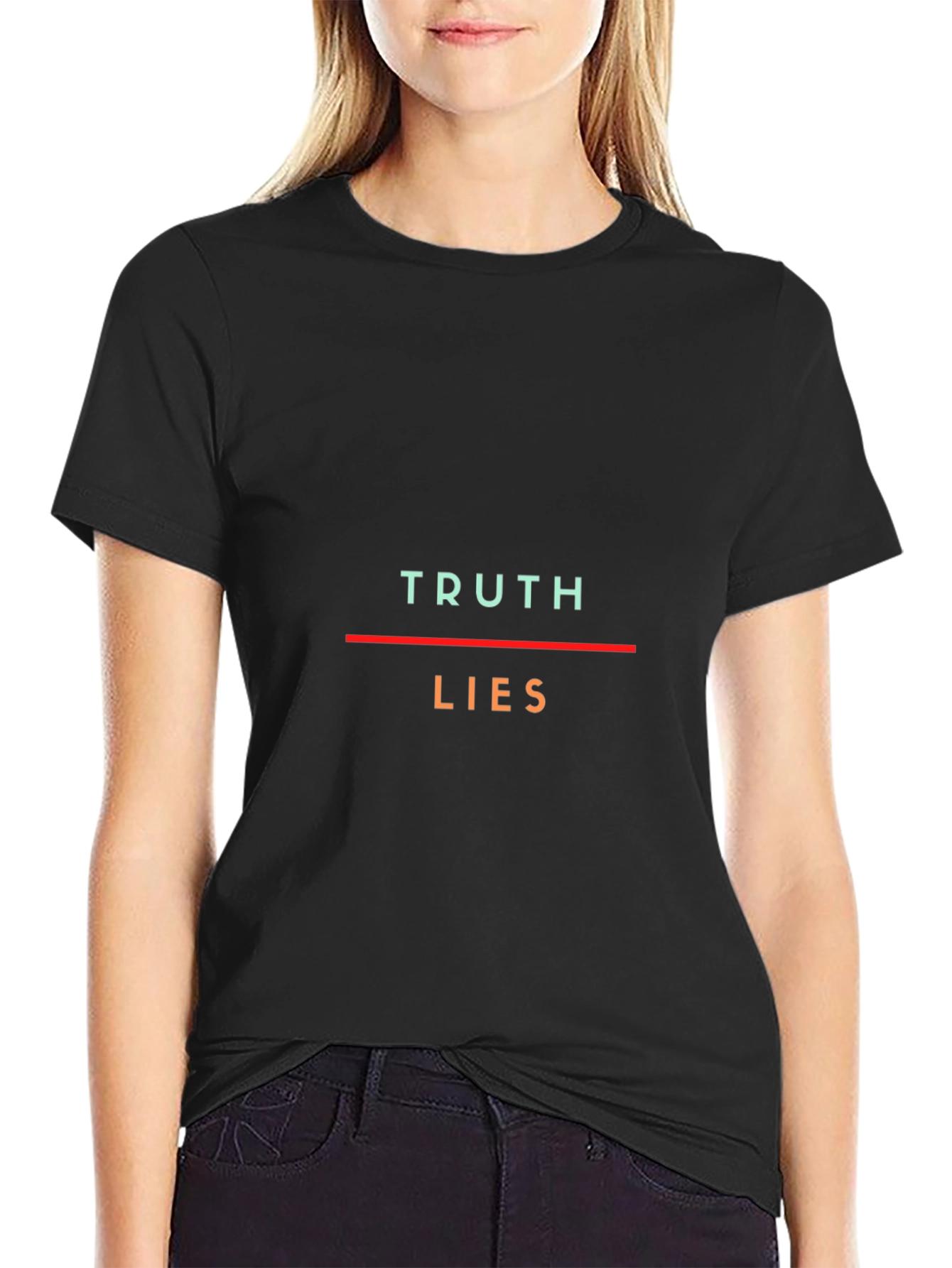 Truth Lies Graphic Tee - Unisex Crew Neck T-Shirt