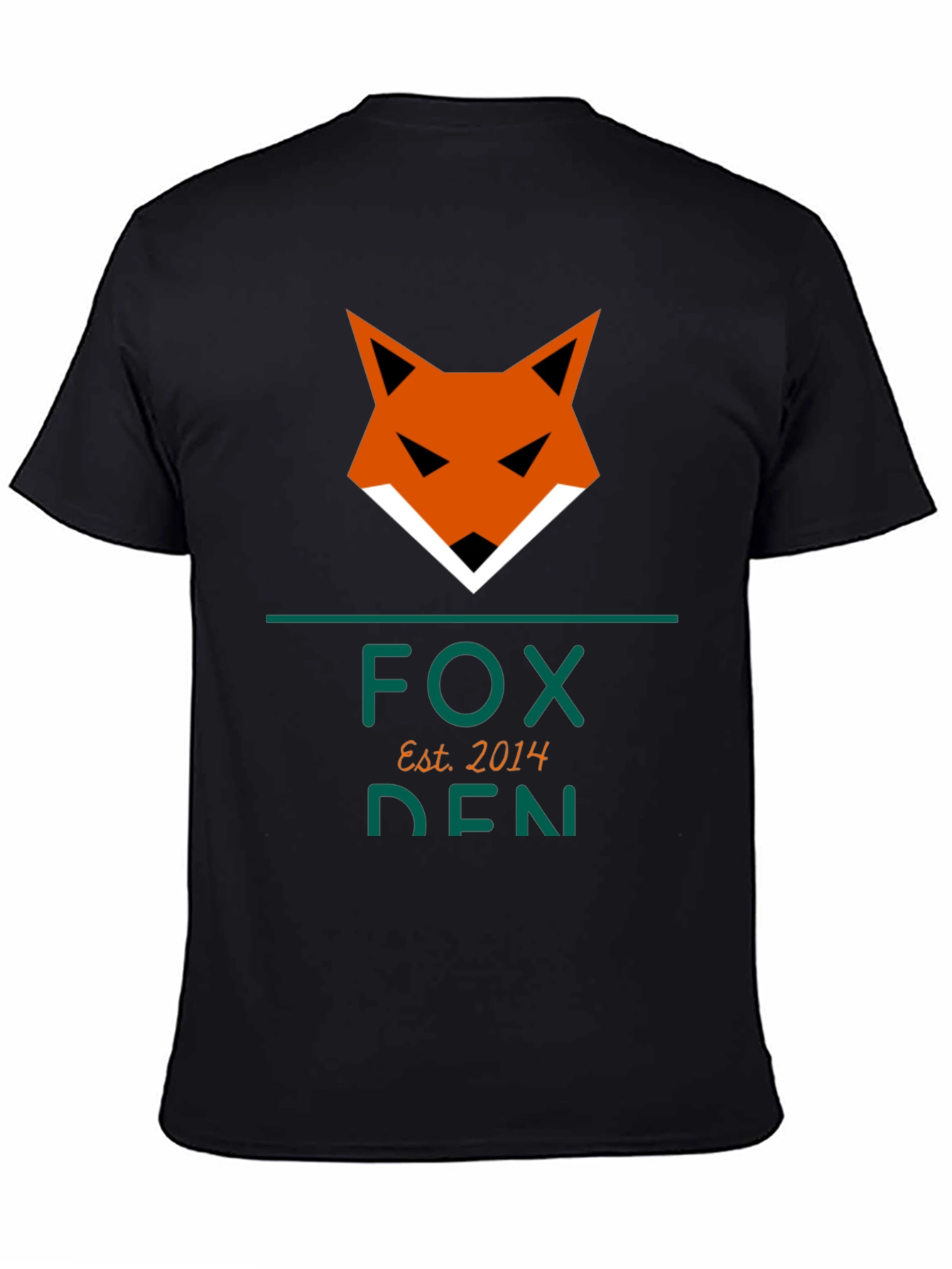 Fox Den Est. 2014 Graphic Tee - Black