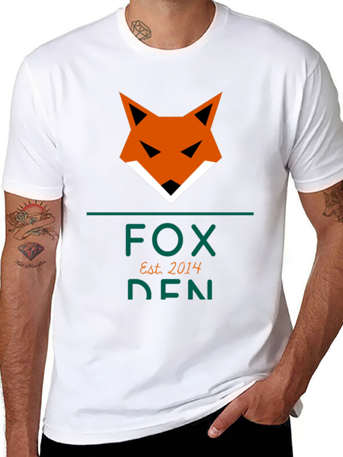 Fox Den Est. 2014 Graphic Tee - Black