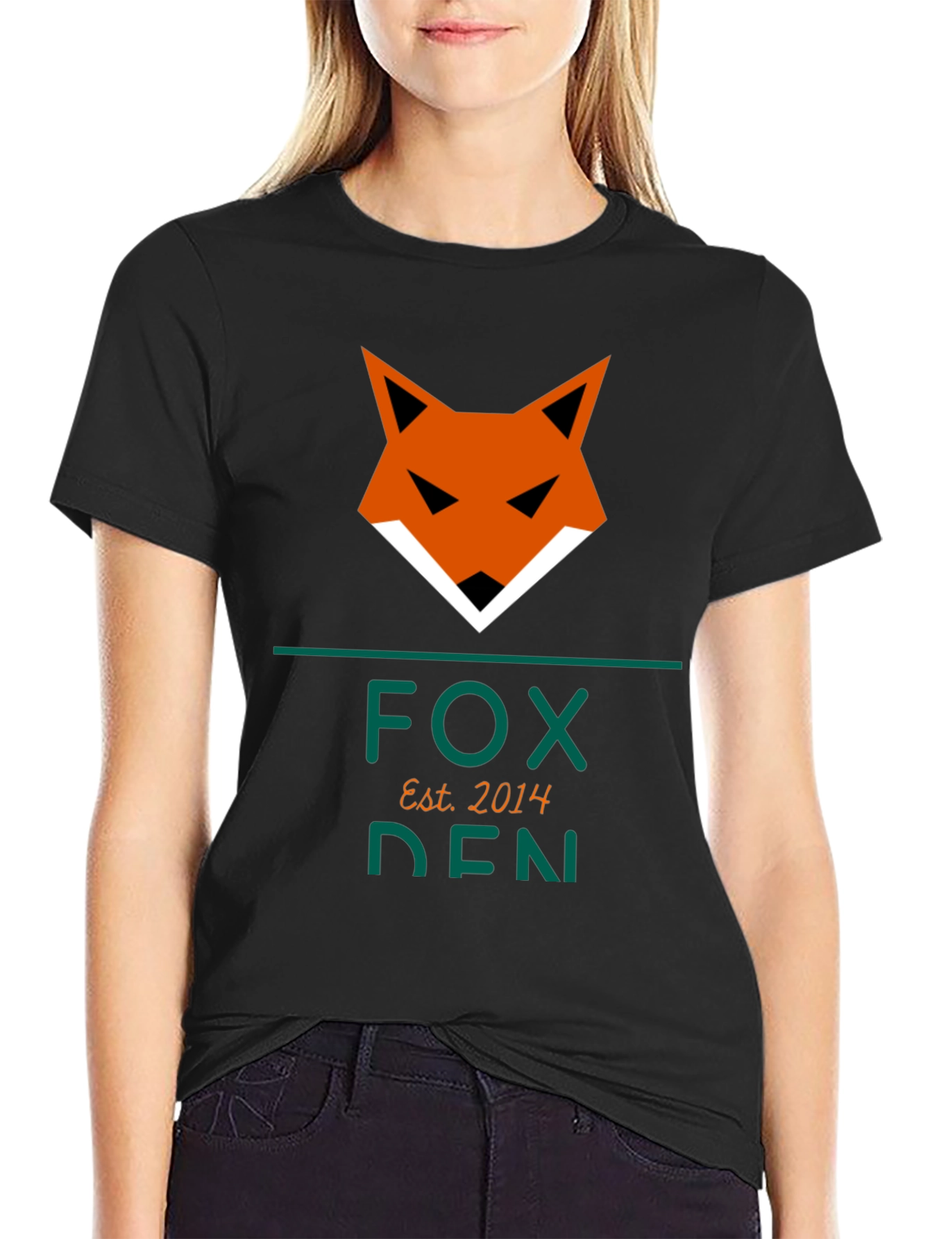 Fox Den Est. 2014 Graphic Tee - Black