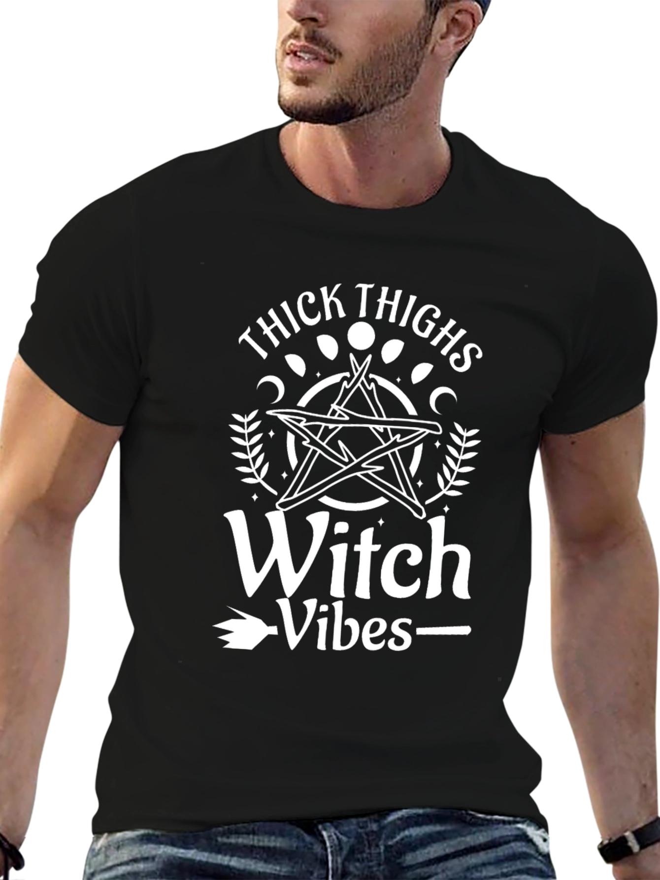 Thick Thighs Witch Vibes Graphic Tee