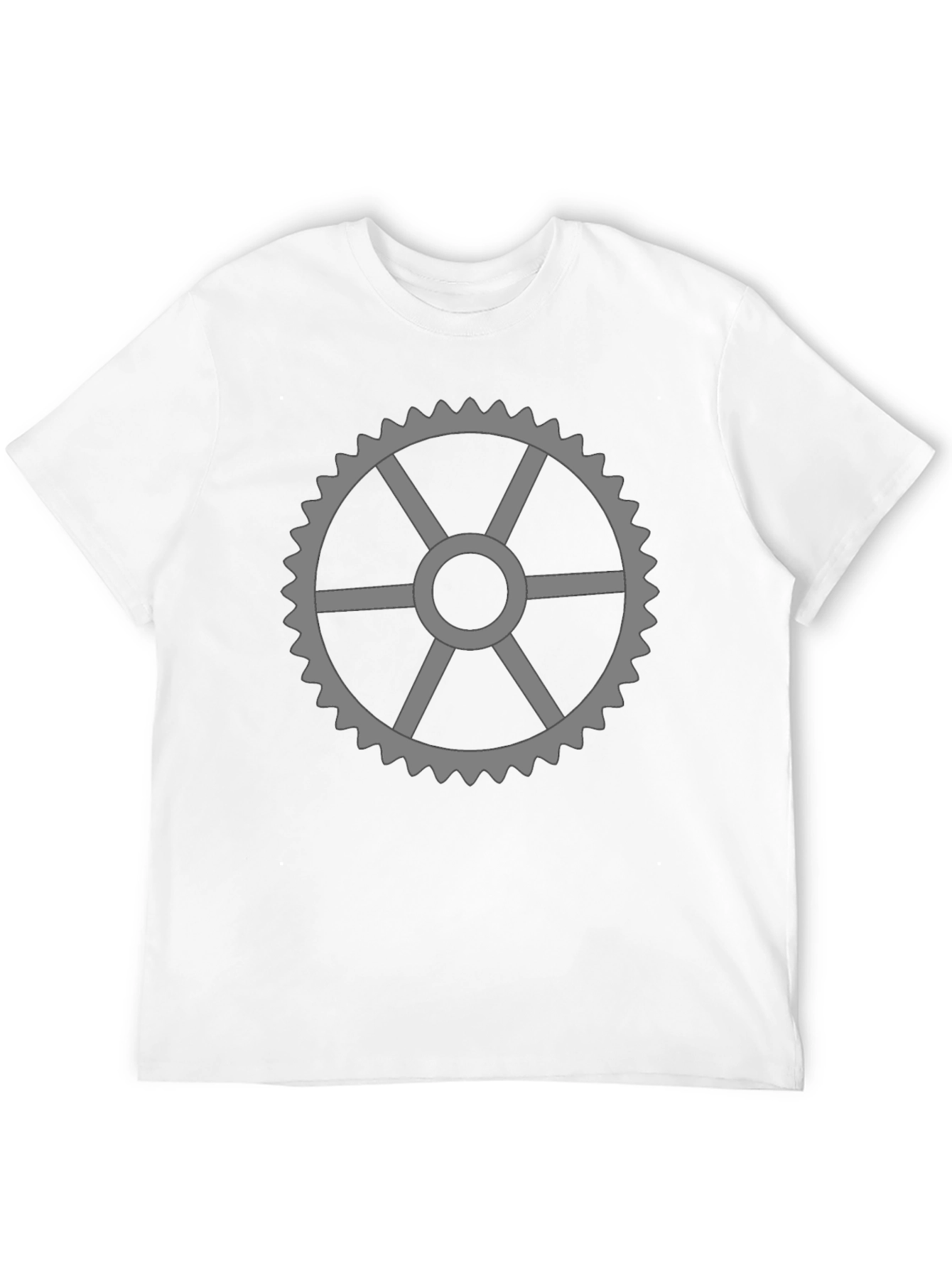 Gear Graphic T-Shirt - Black Cotton Tee