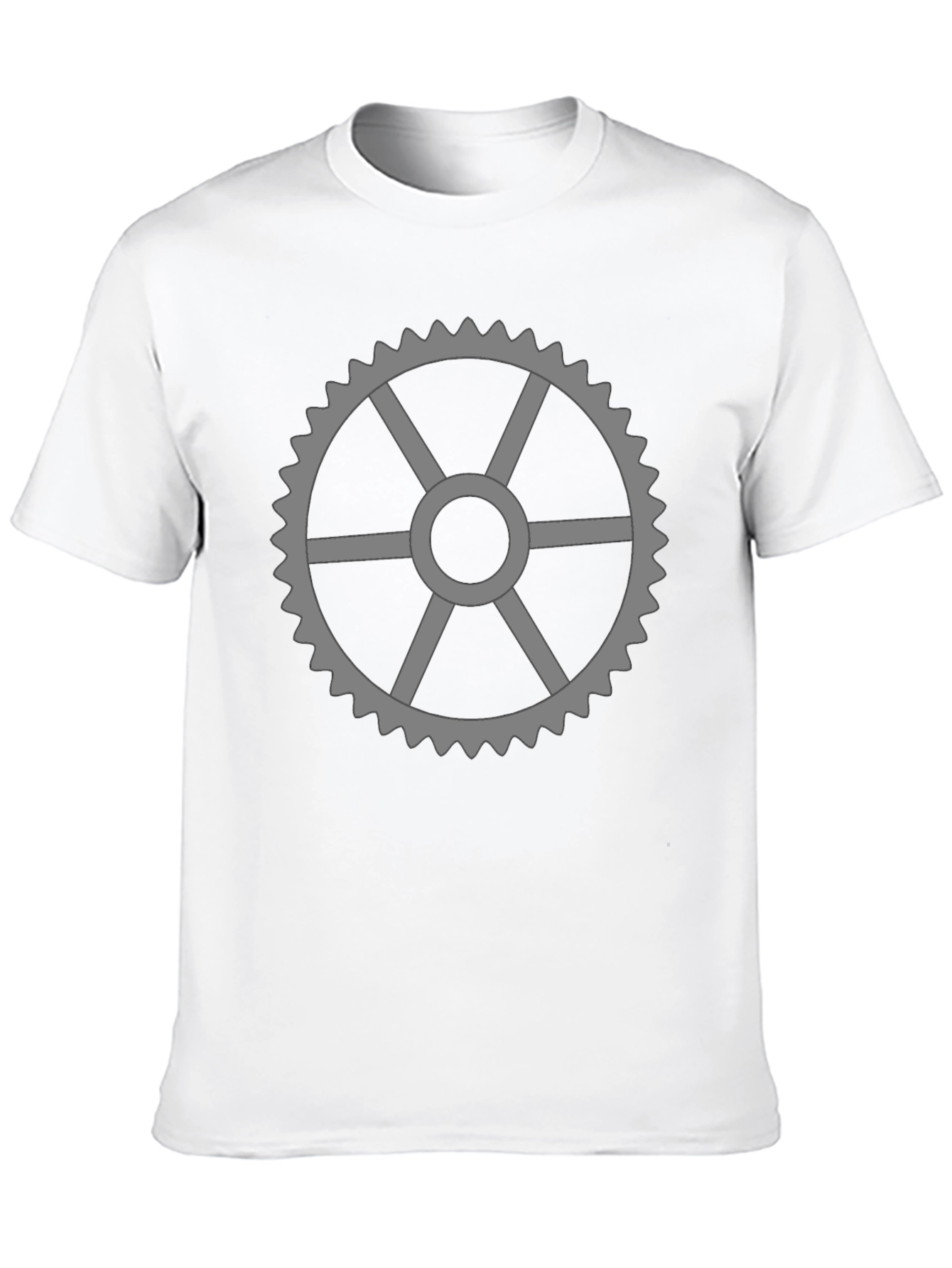 Gear Graphic T-Shirt - Black Cotton Tee