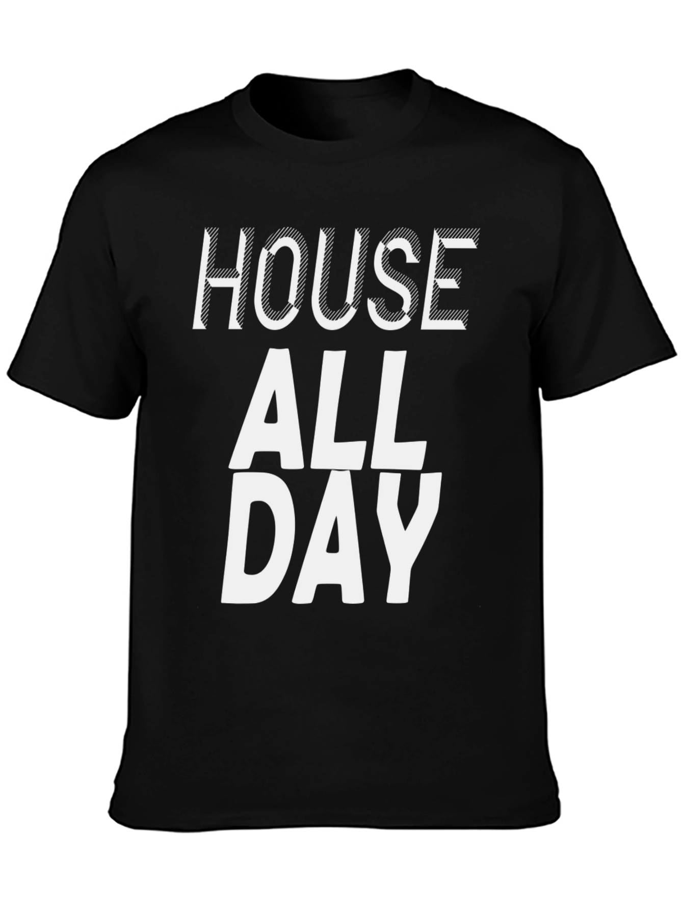 House All Day Black Graphic Tee