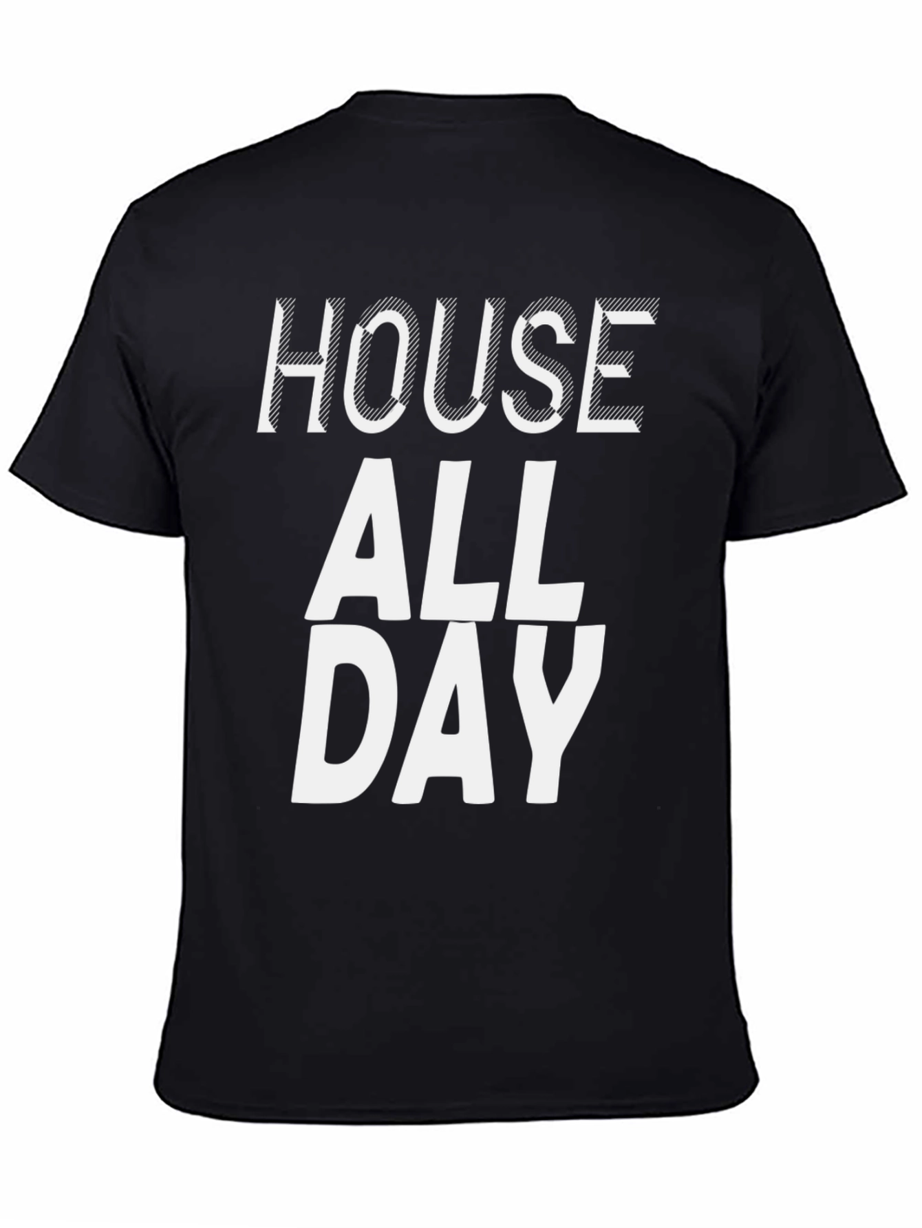 House All Day Black Graphic Tee