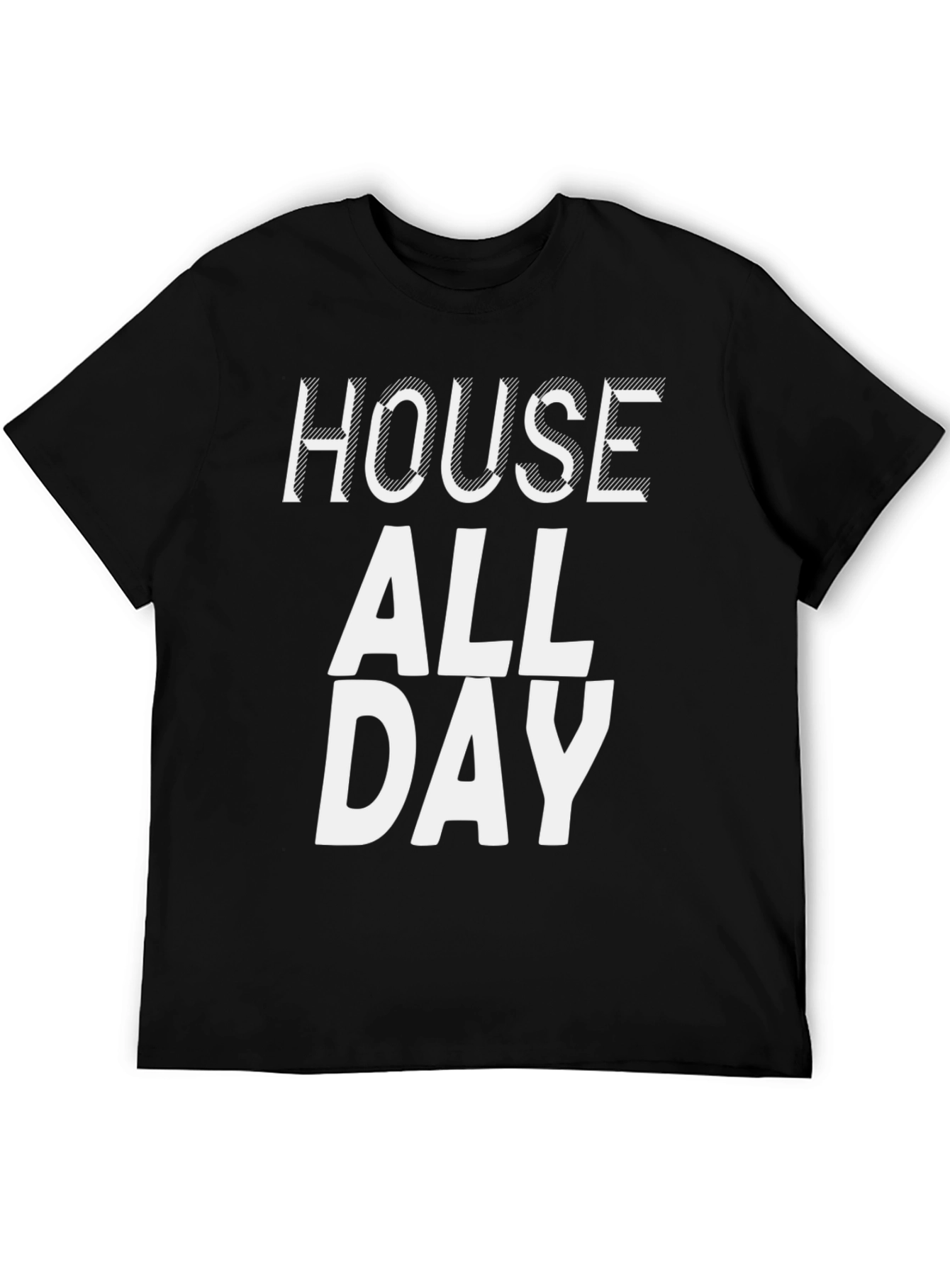 House All Day Black Graphic Tee
