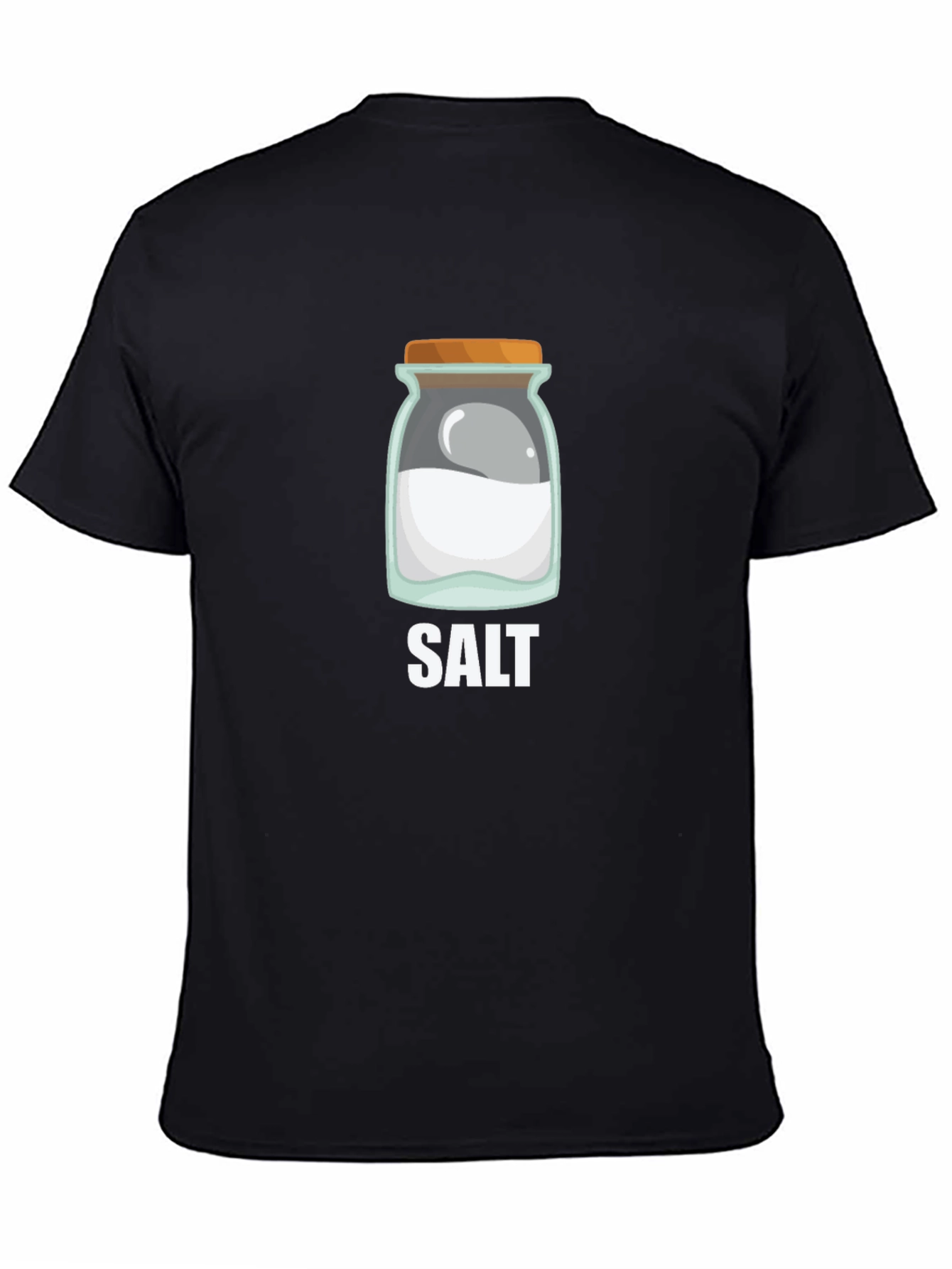 Salt Jar Graphic Tee - Black Cotton Casual Shirt