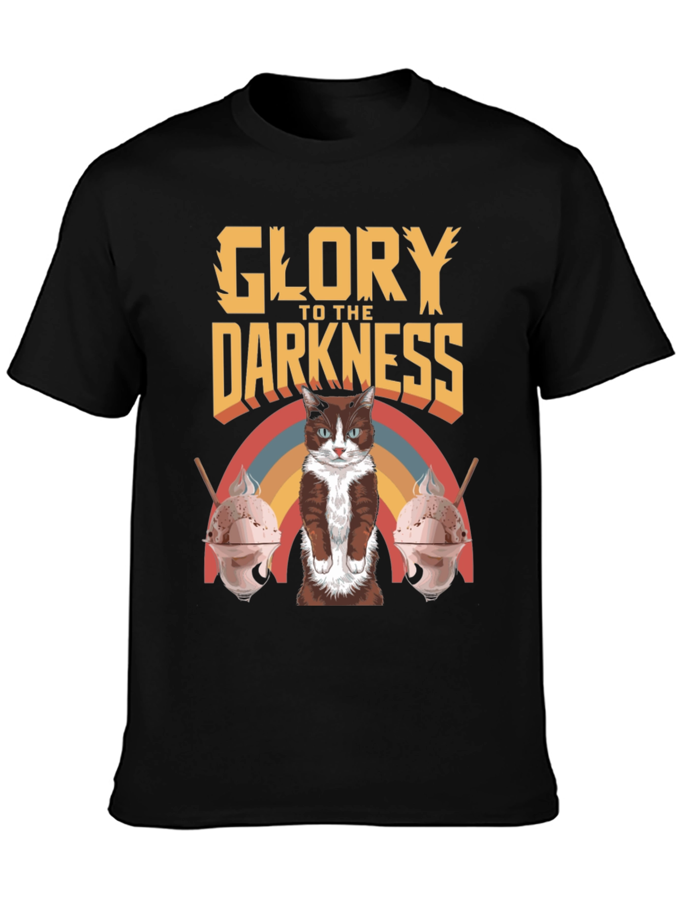 Glory to the Darkness Cat T-Shirt