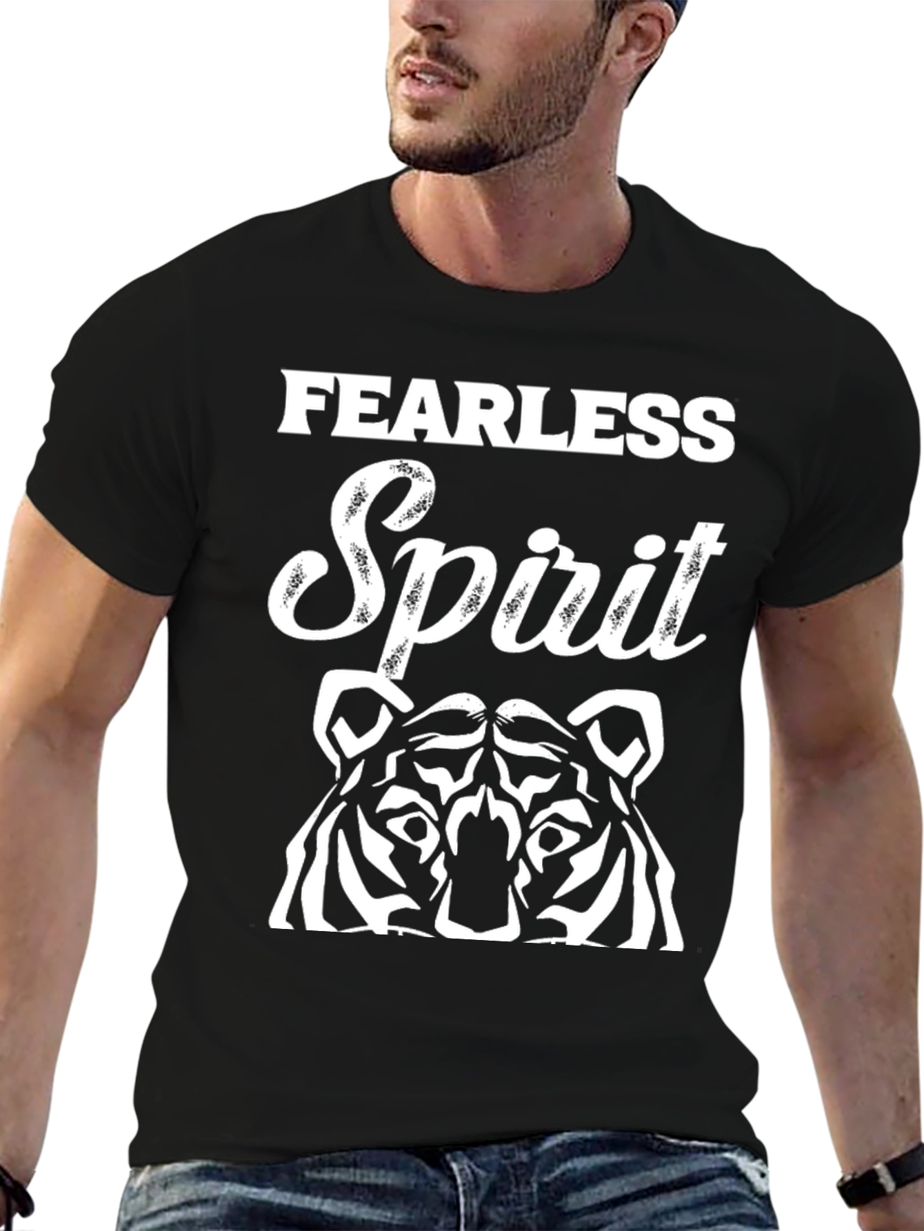 Fearless Spirit Tiger Graphic T-Shirt